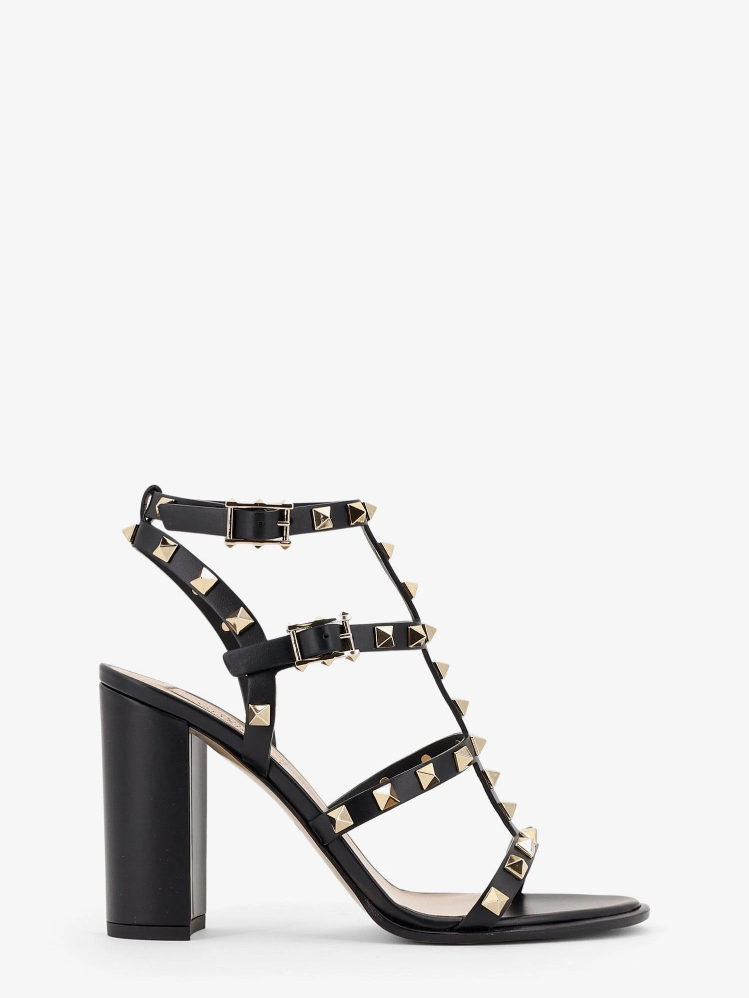 Rockstud leather sandals with iconic all-over studs