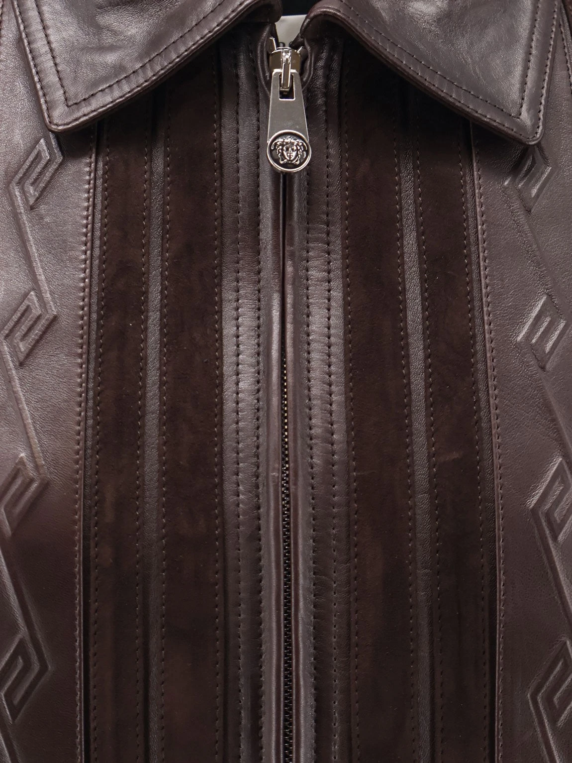 Leather and suede jacket