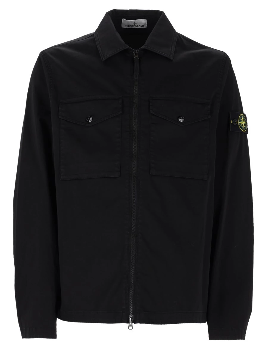 OVERSHIRT CON ZIP E TASCHE SUL PETTO
