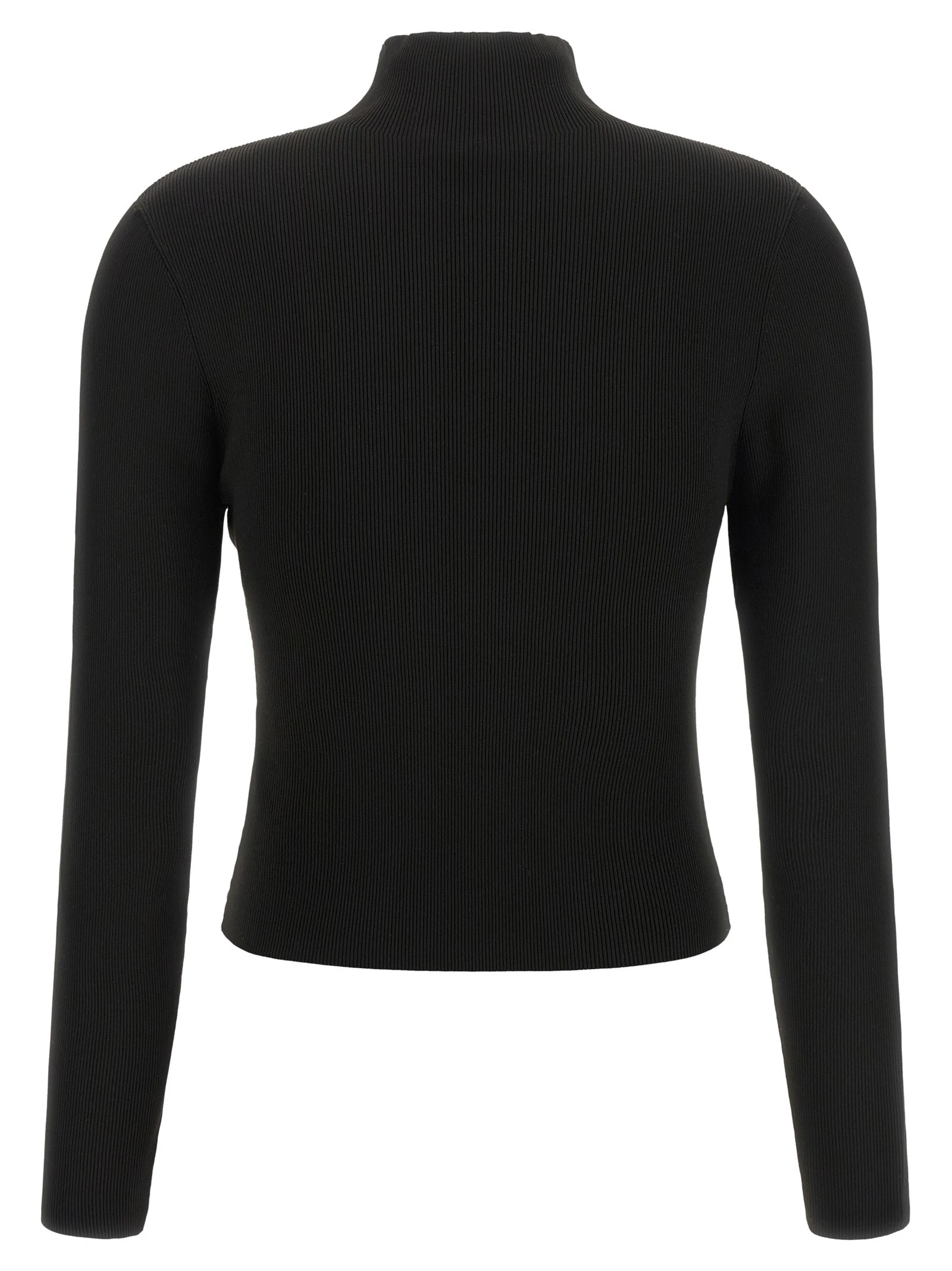 Ribbed sweater with logo
