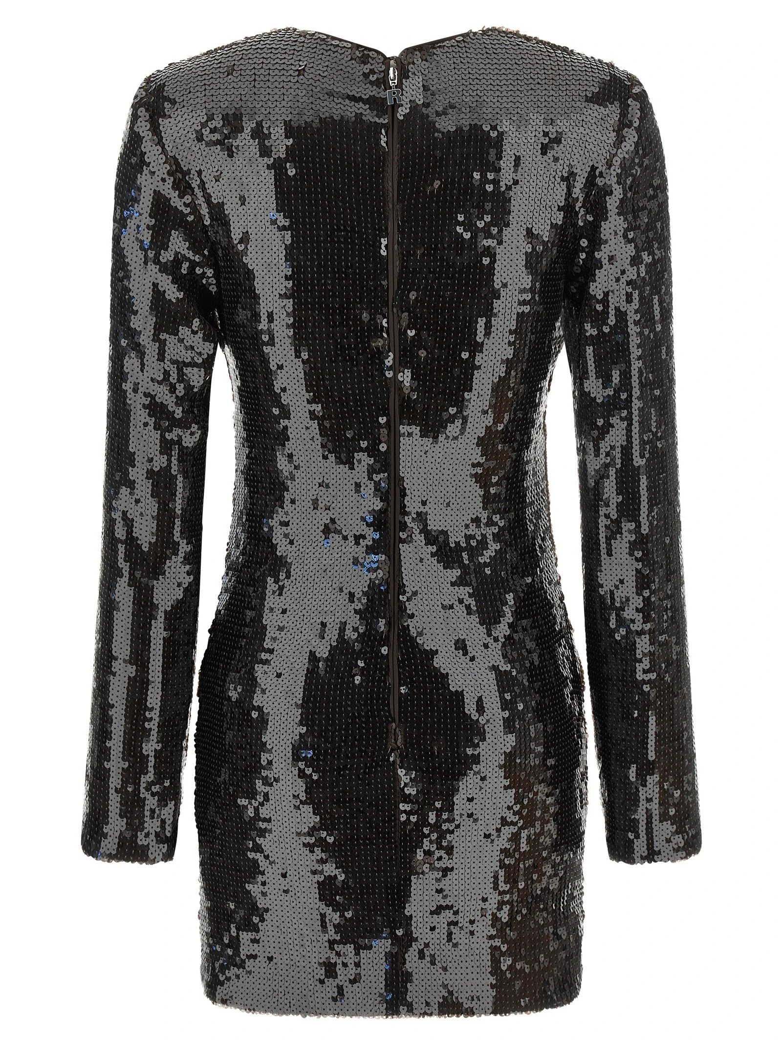 Sequin dress with flower