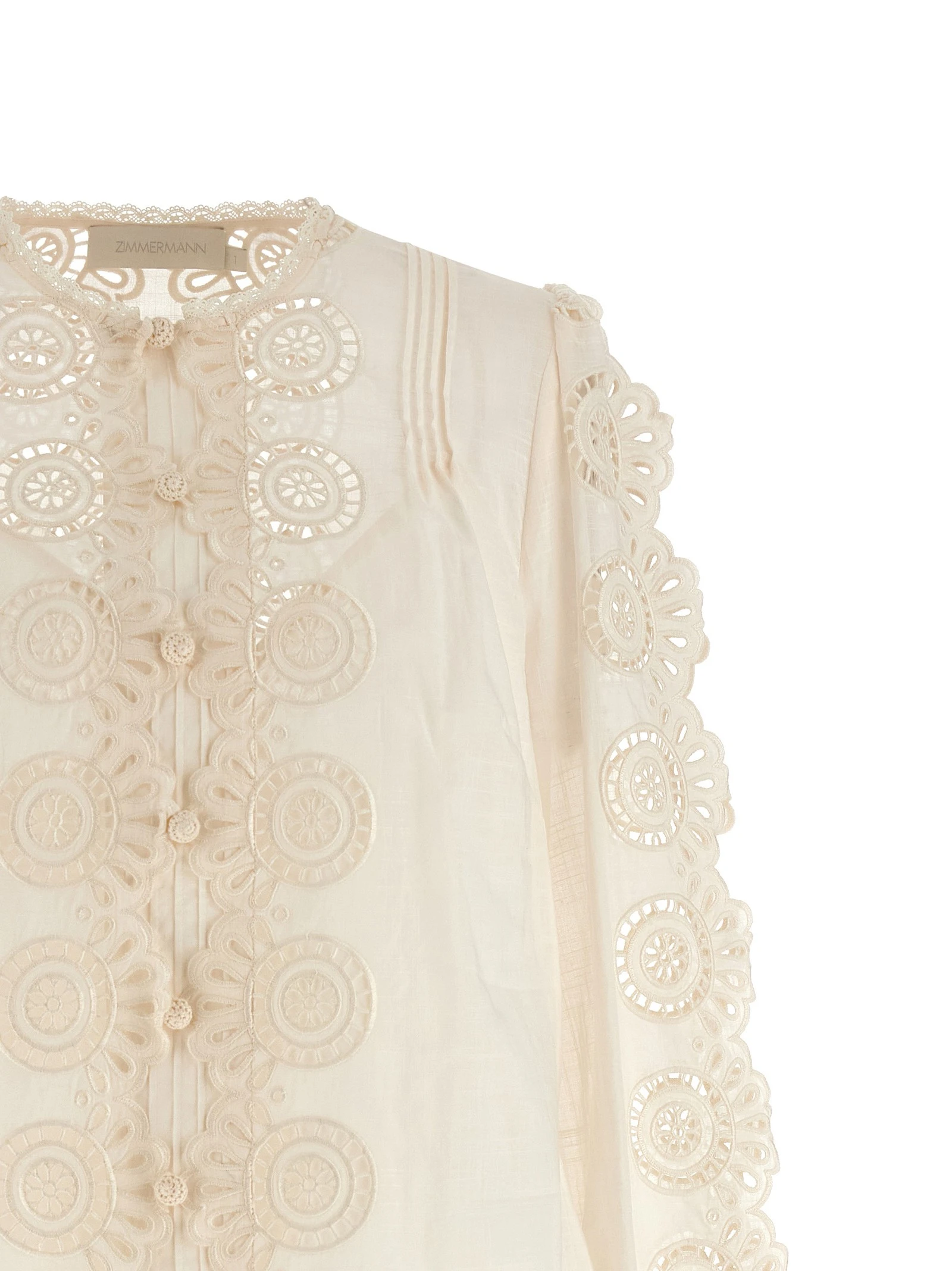 'Lucky' embroidered blouse