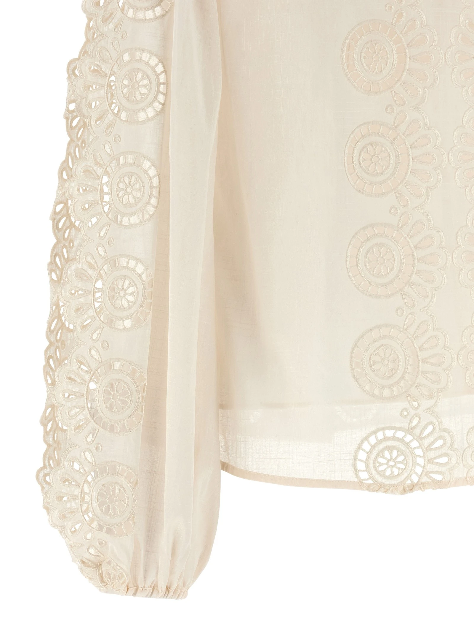 'Lucky' embroidered blouse