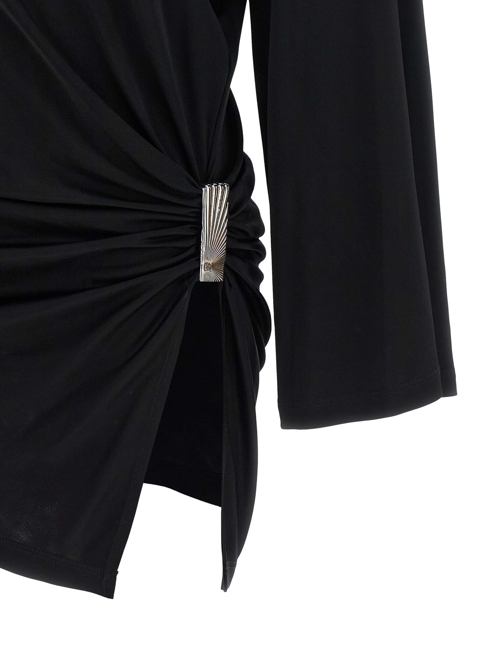 Metallic detail dress