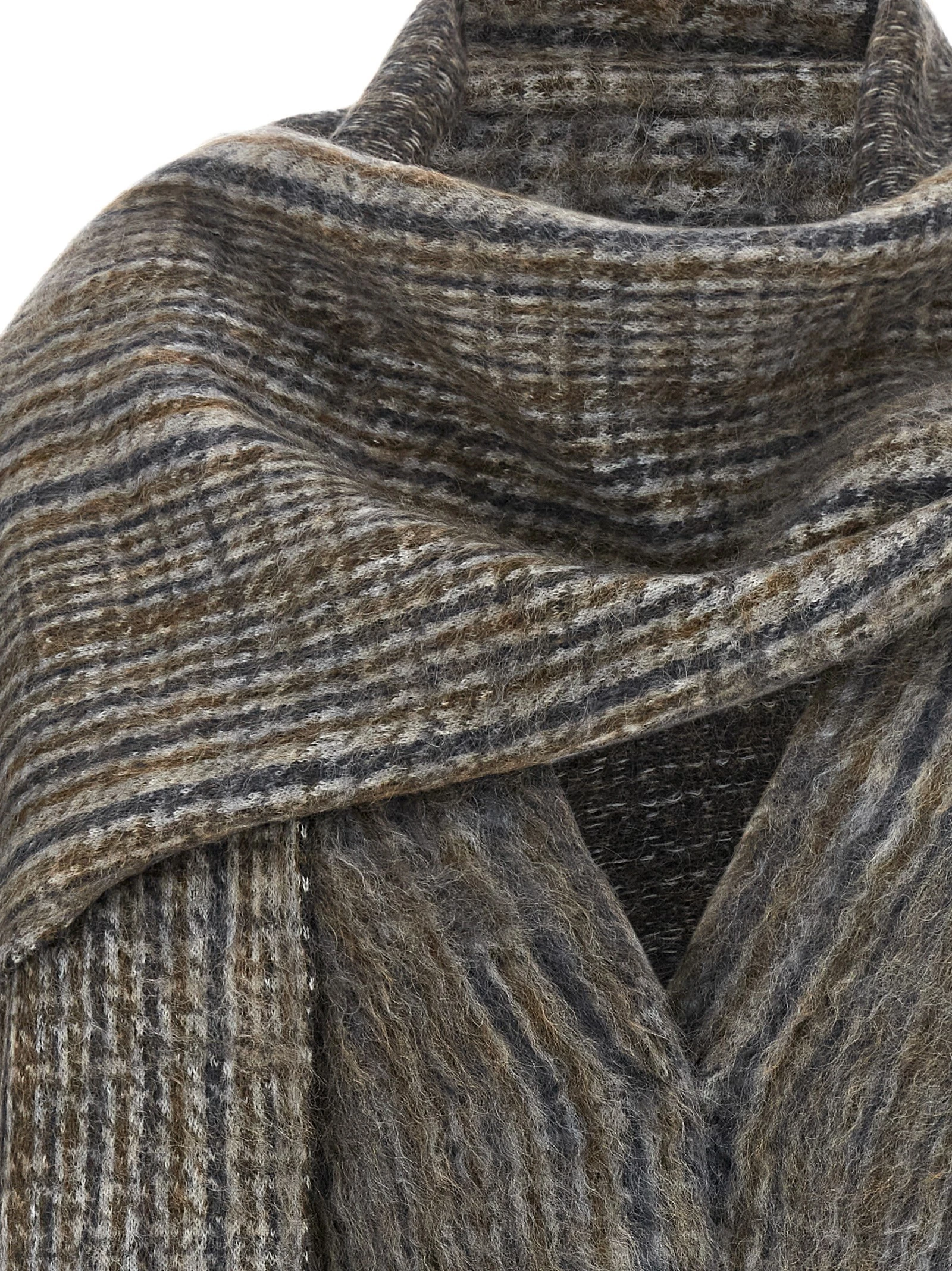 Cardigan with scarf