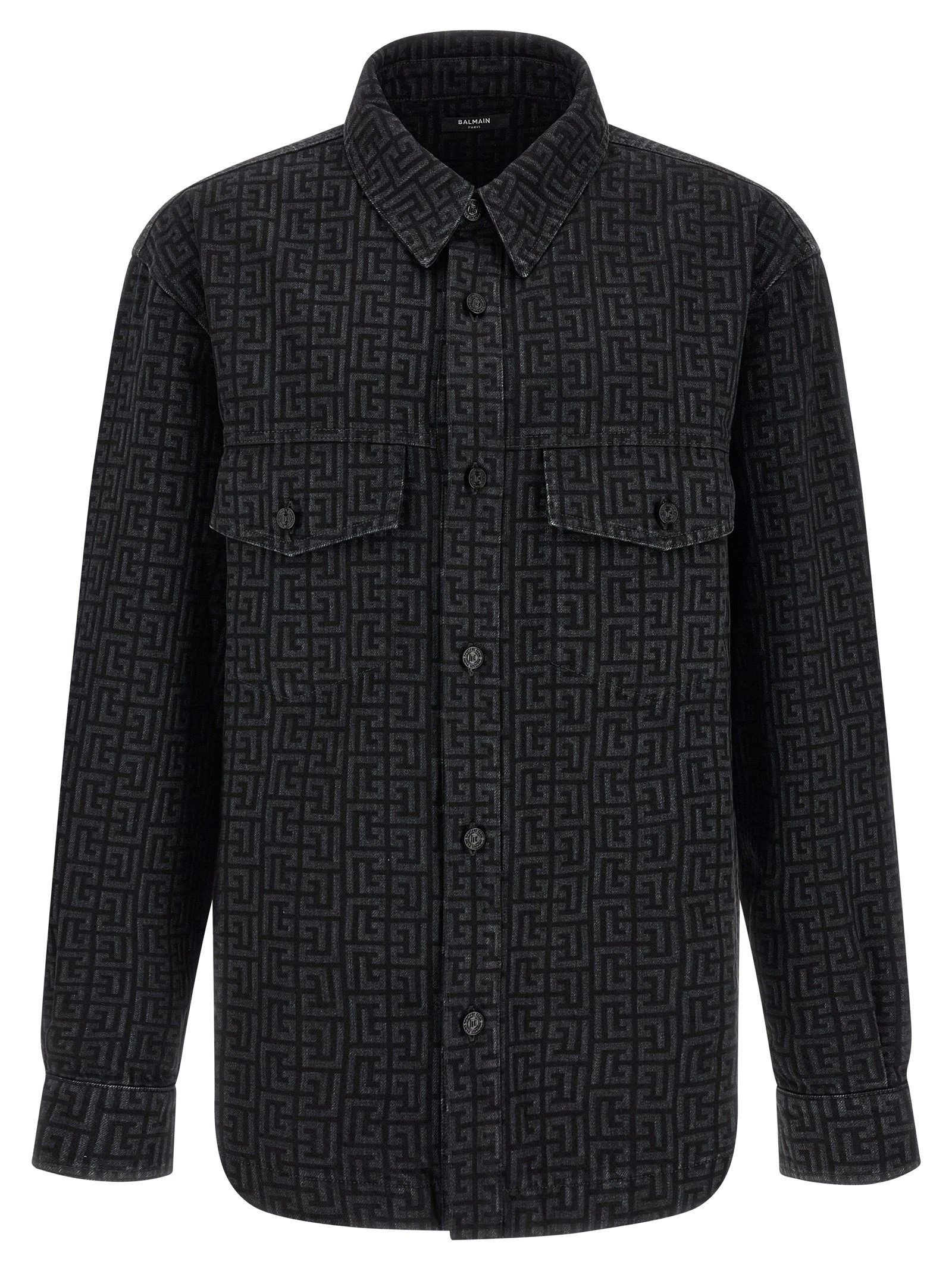 Monogram pattern overshirt