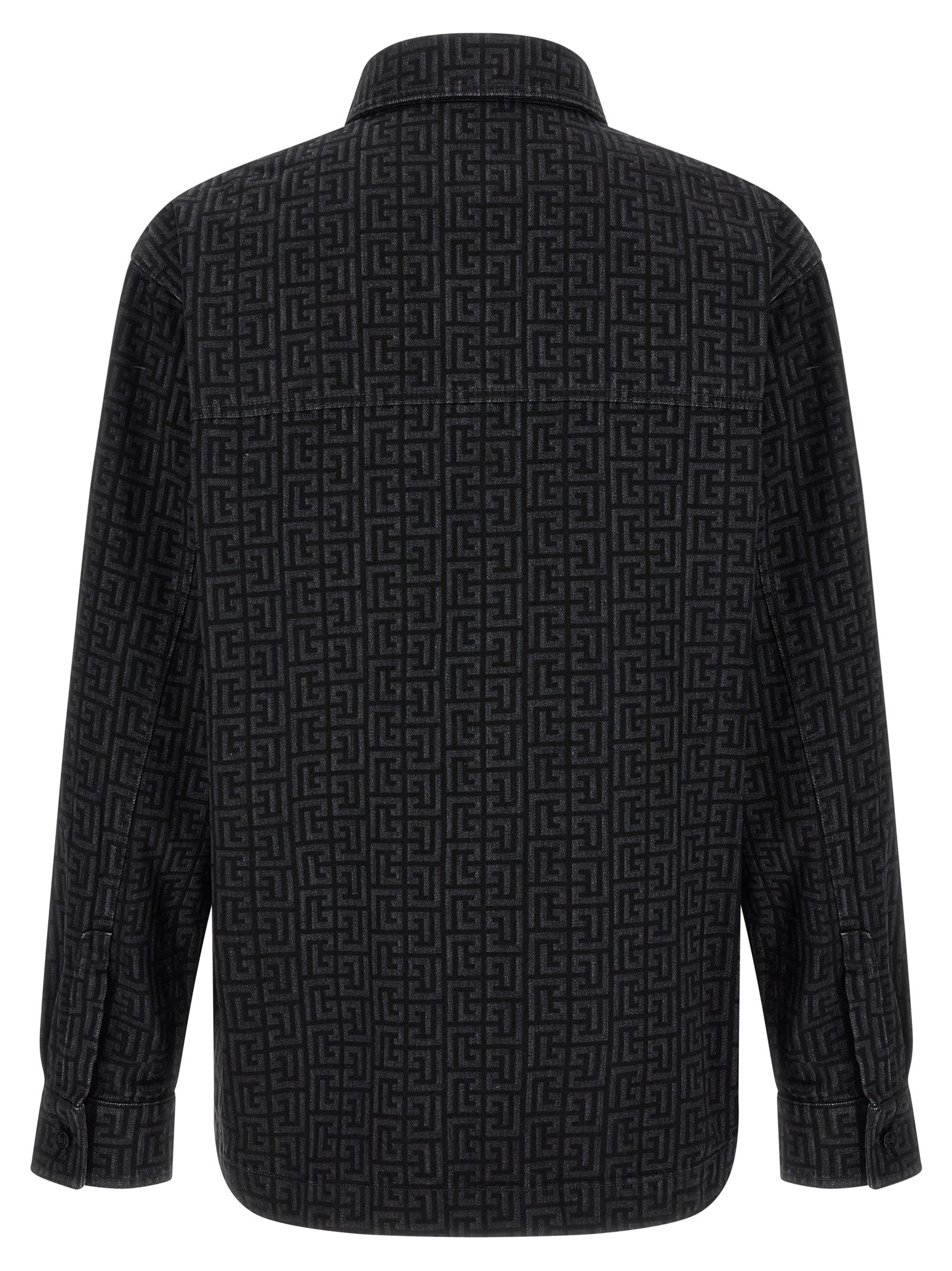 Monogram pattern overshirt