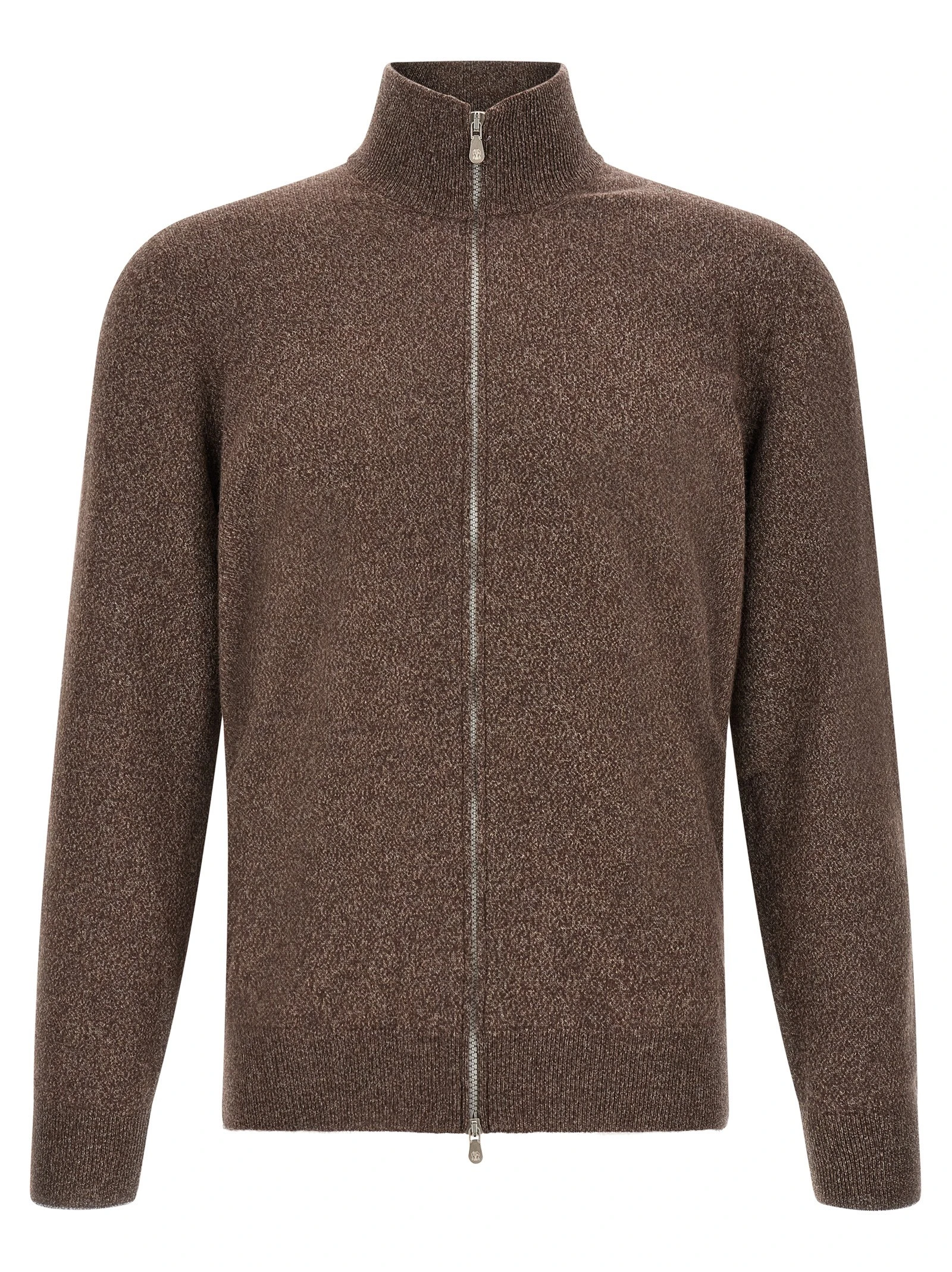 High neck cardigan with zip