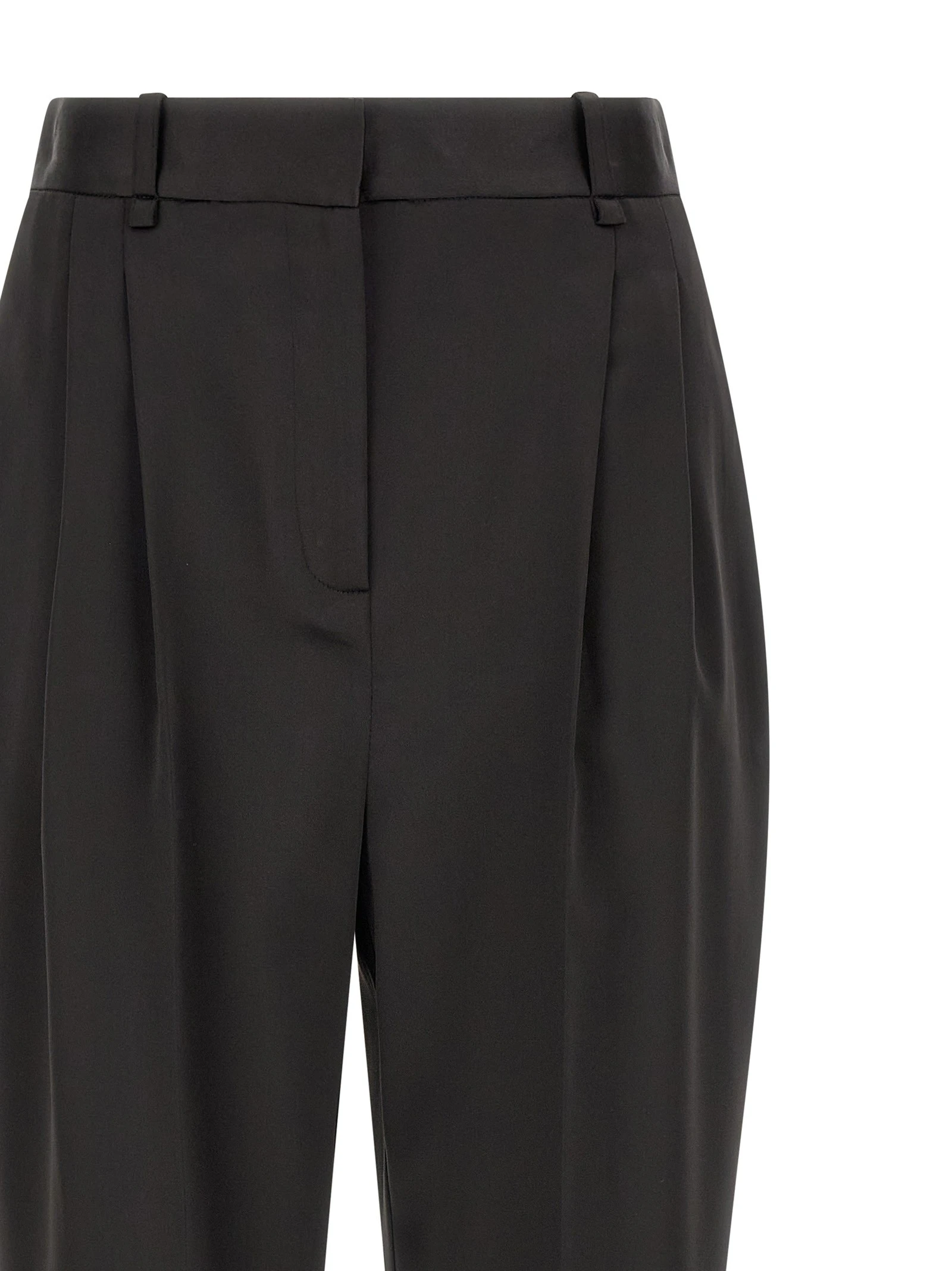 Stretch satin pants