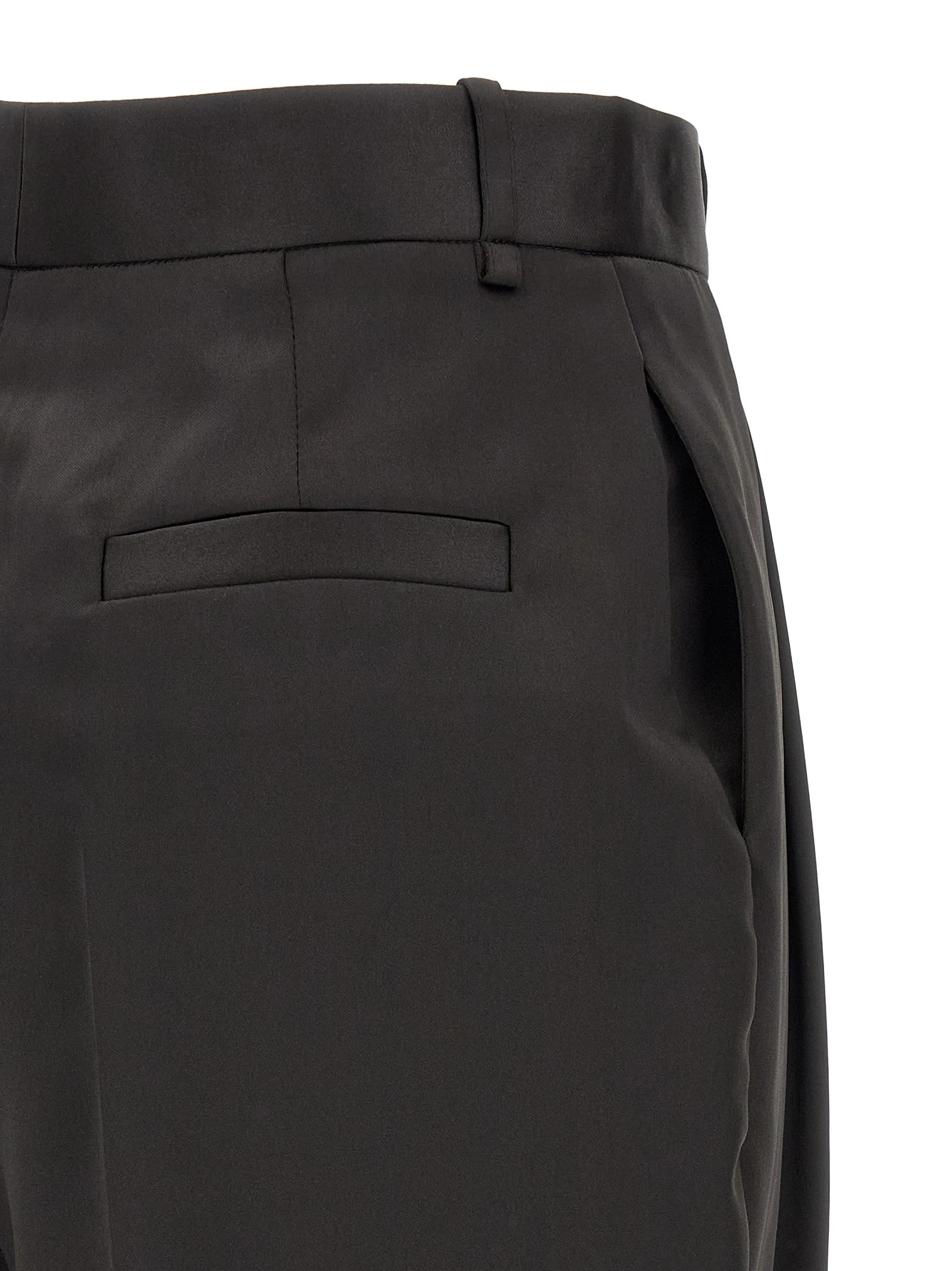 Stretch satin pants