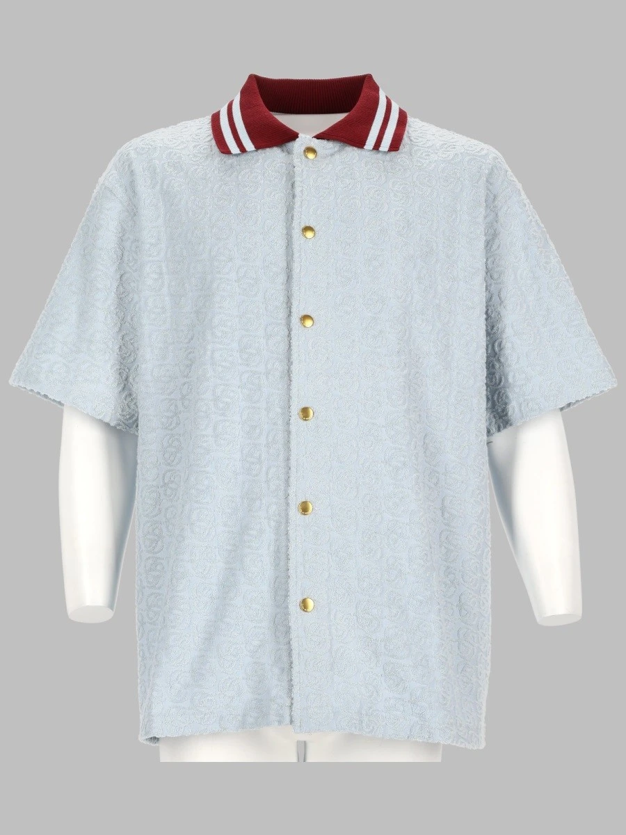 CAMICIA MONOGRAM IN COTONE