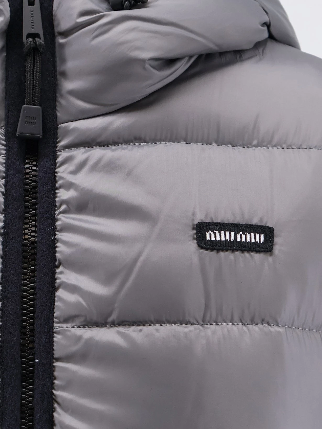 Recycled material down jacket
