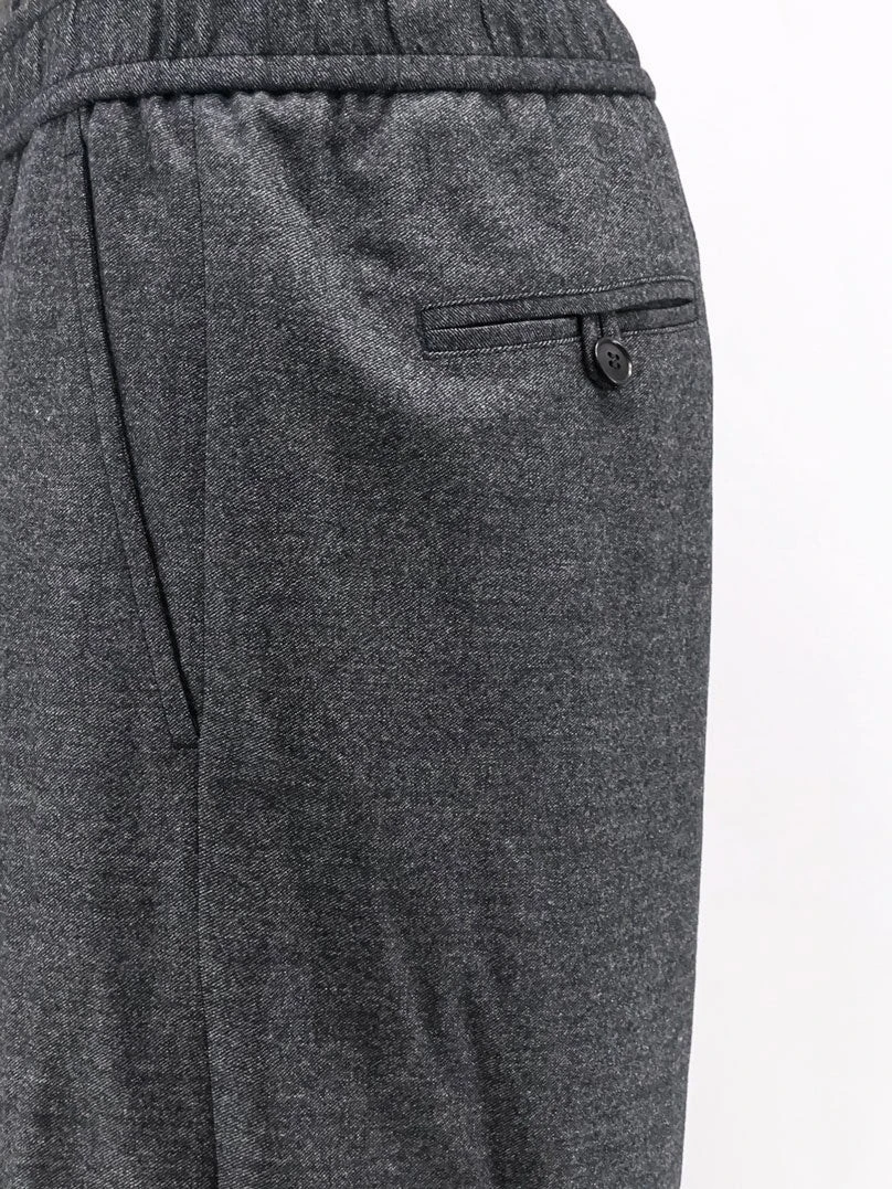 Over virgin wool and cashmere trousers
