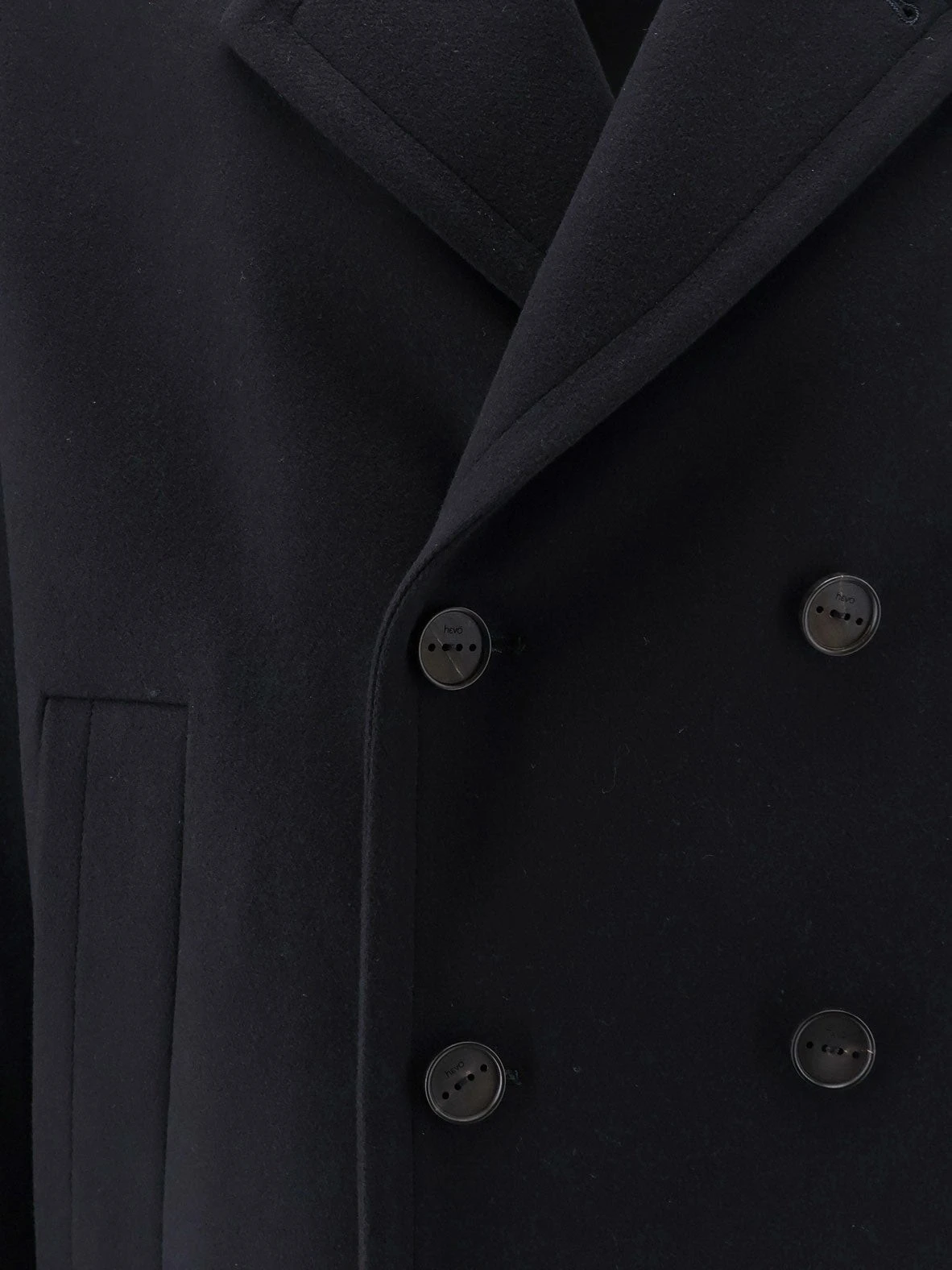 Orno virgin wool blend peacoat