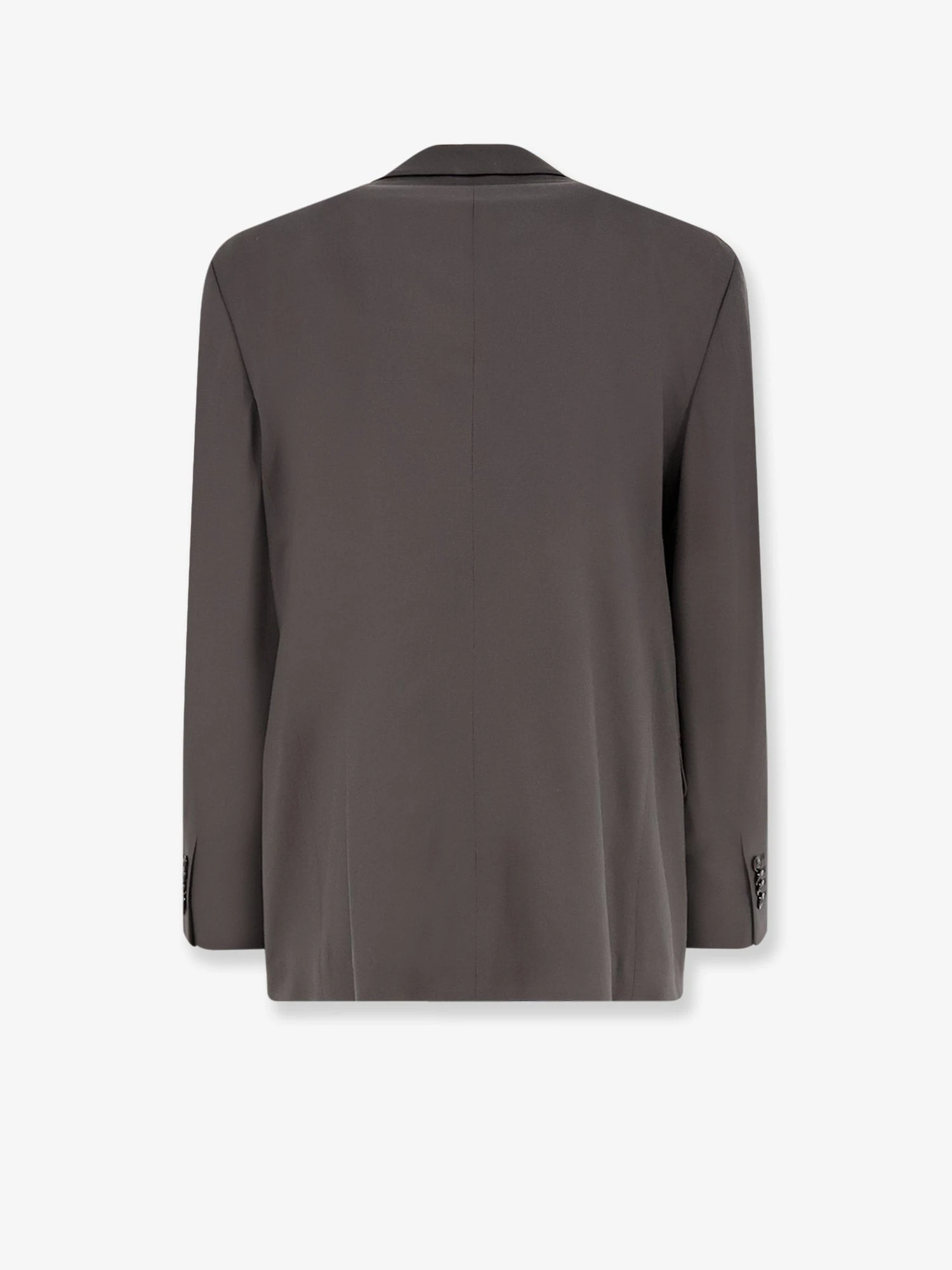 Oversized fluid virgin wool suit