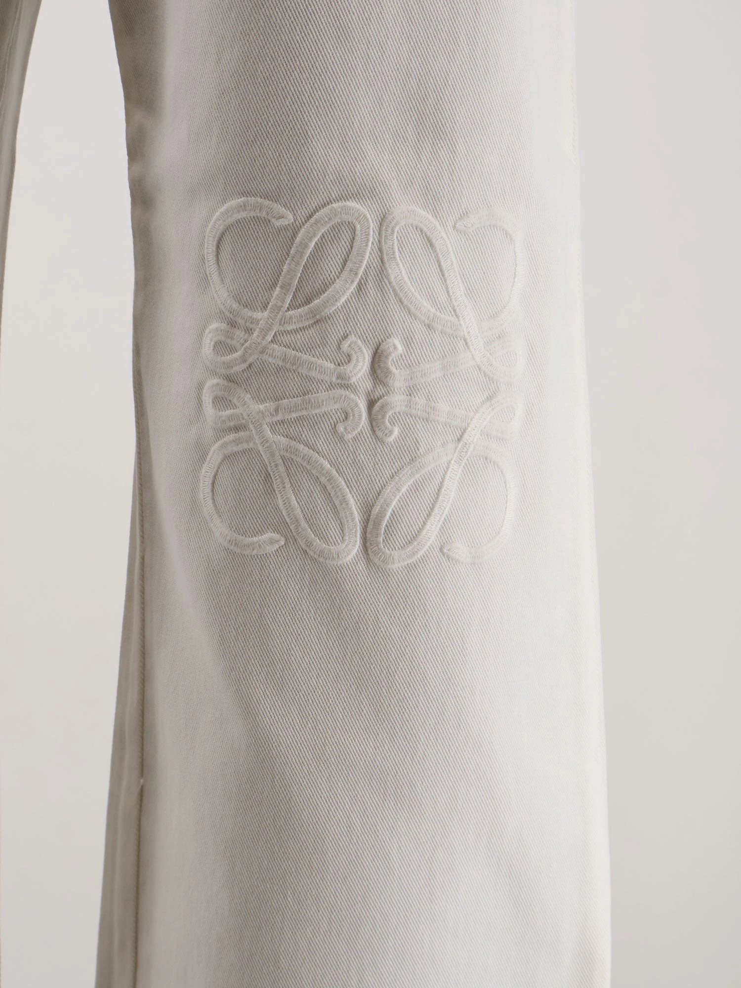 Anagram Baggy white denim trousers