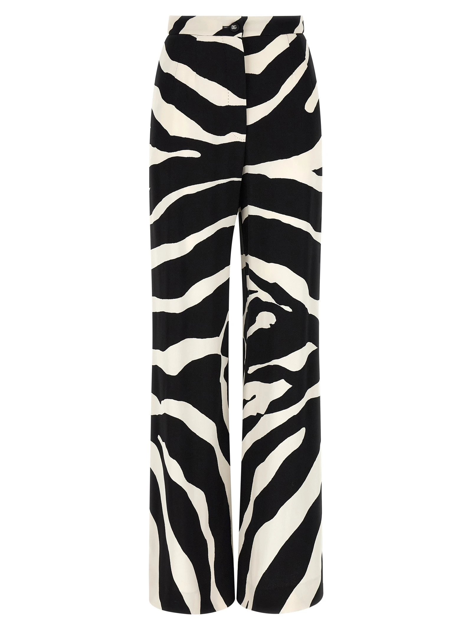 'Zebra' print palazzo pants