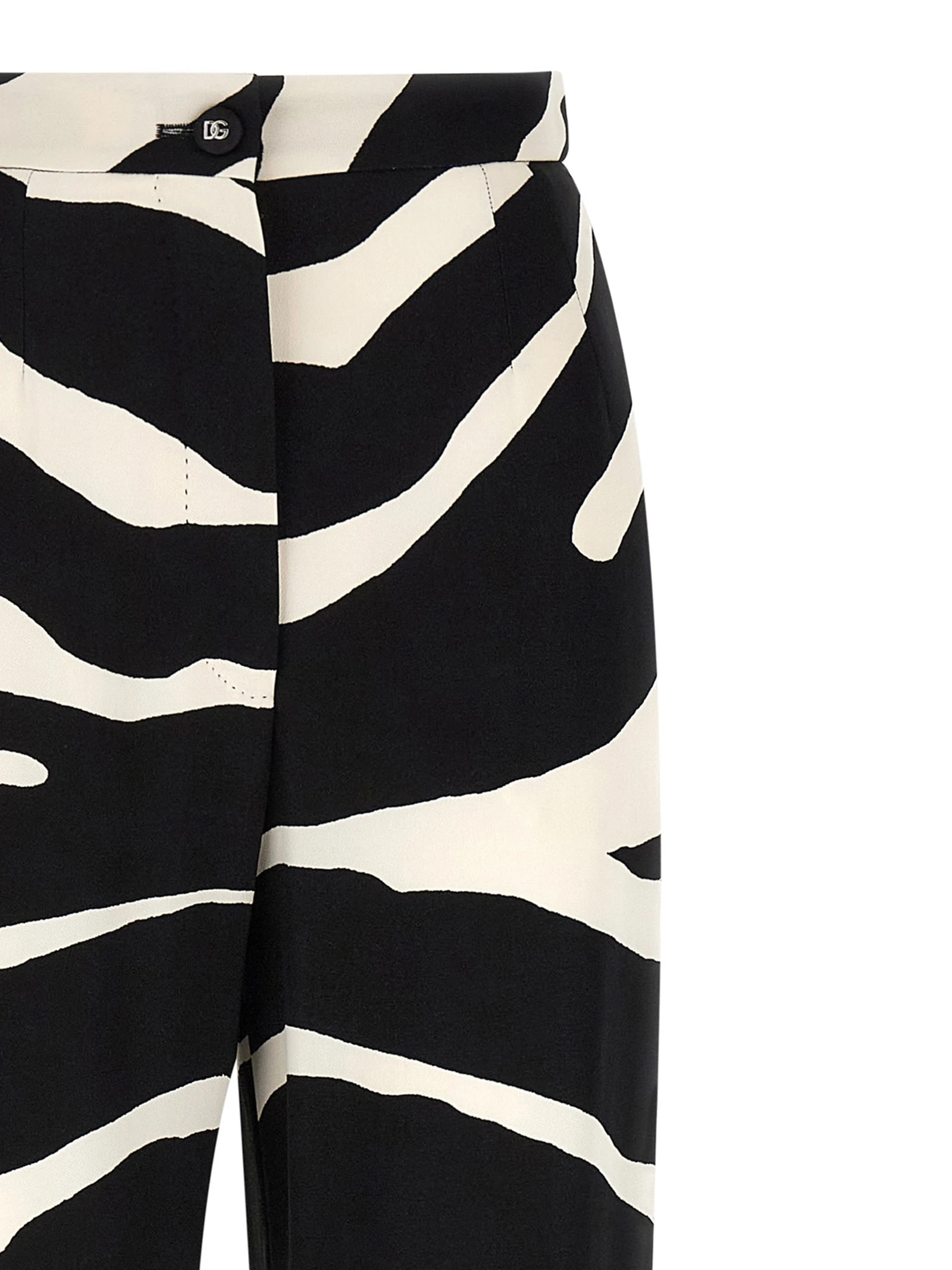 'Zebra' print palazzo pants