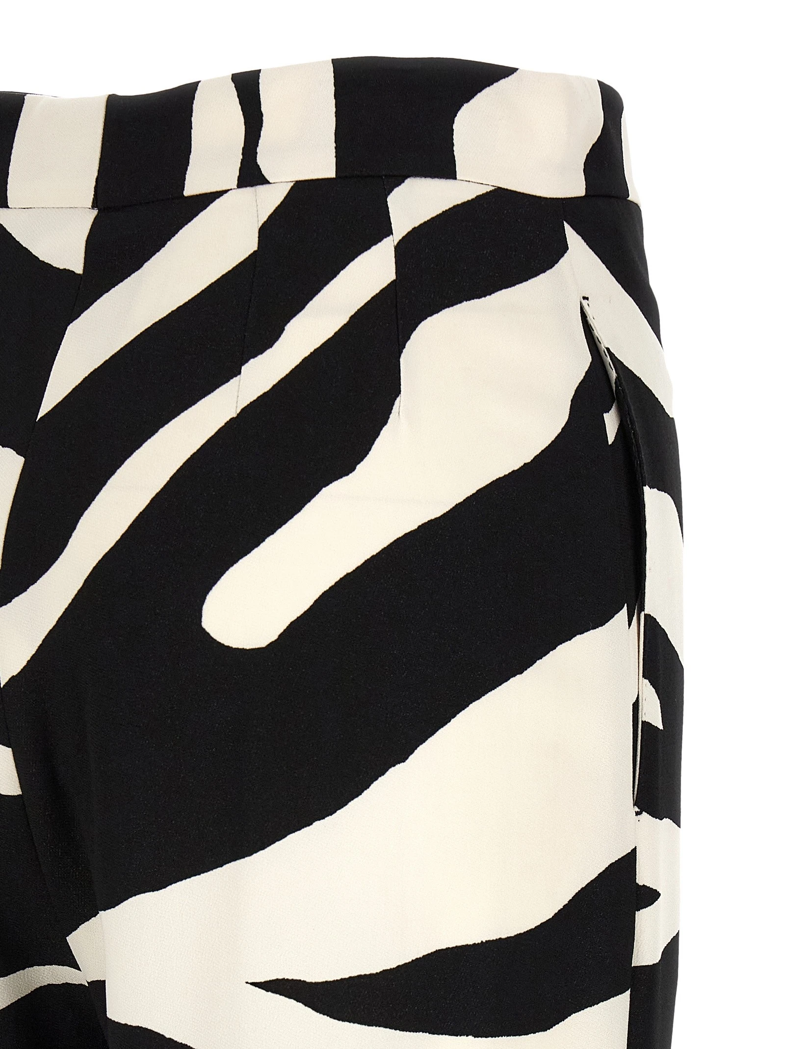 'Zebra' print palazzo pants