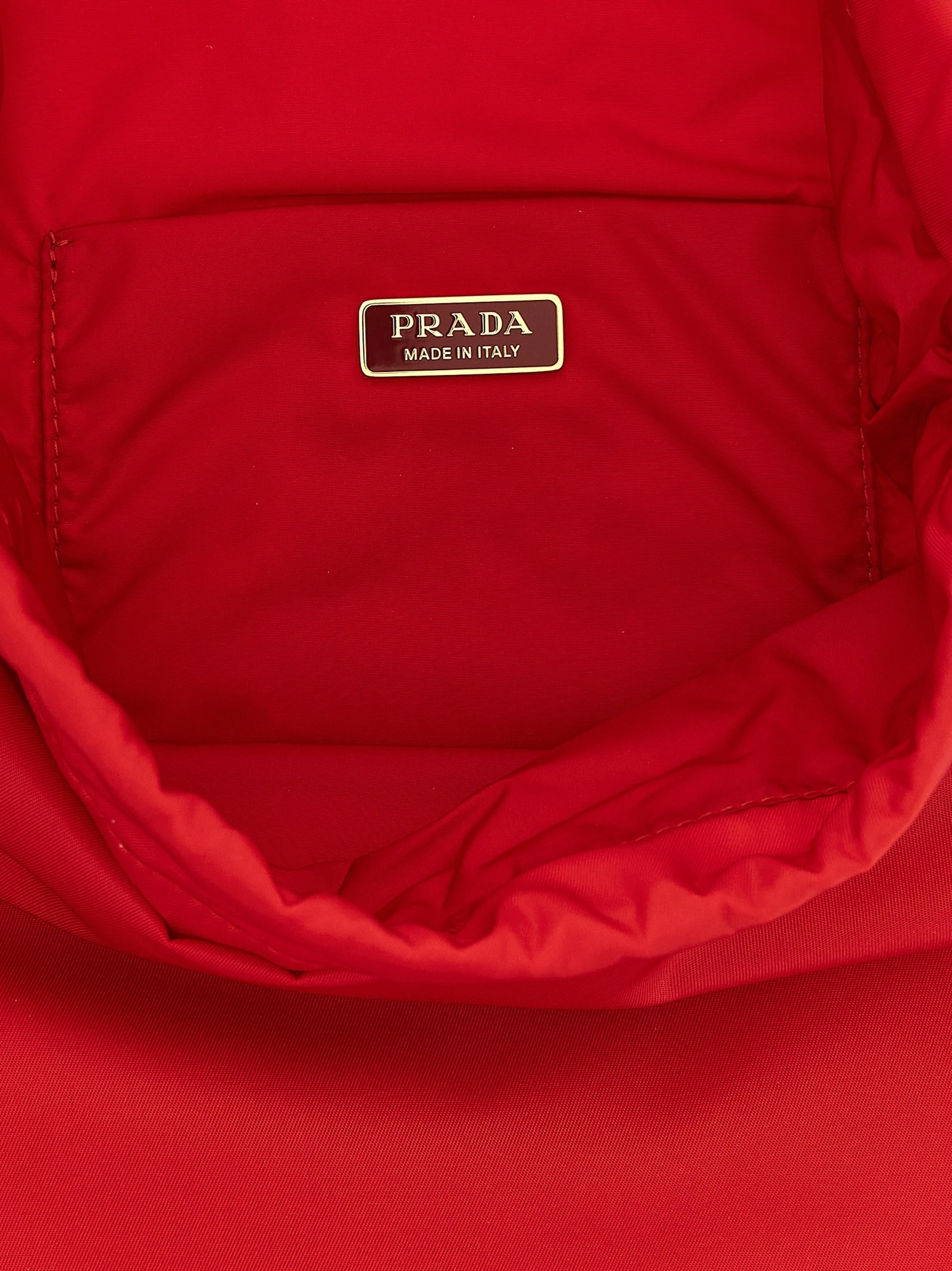 'Wish in Re-Nylon' pouch with logo
