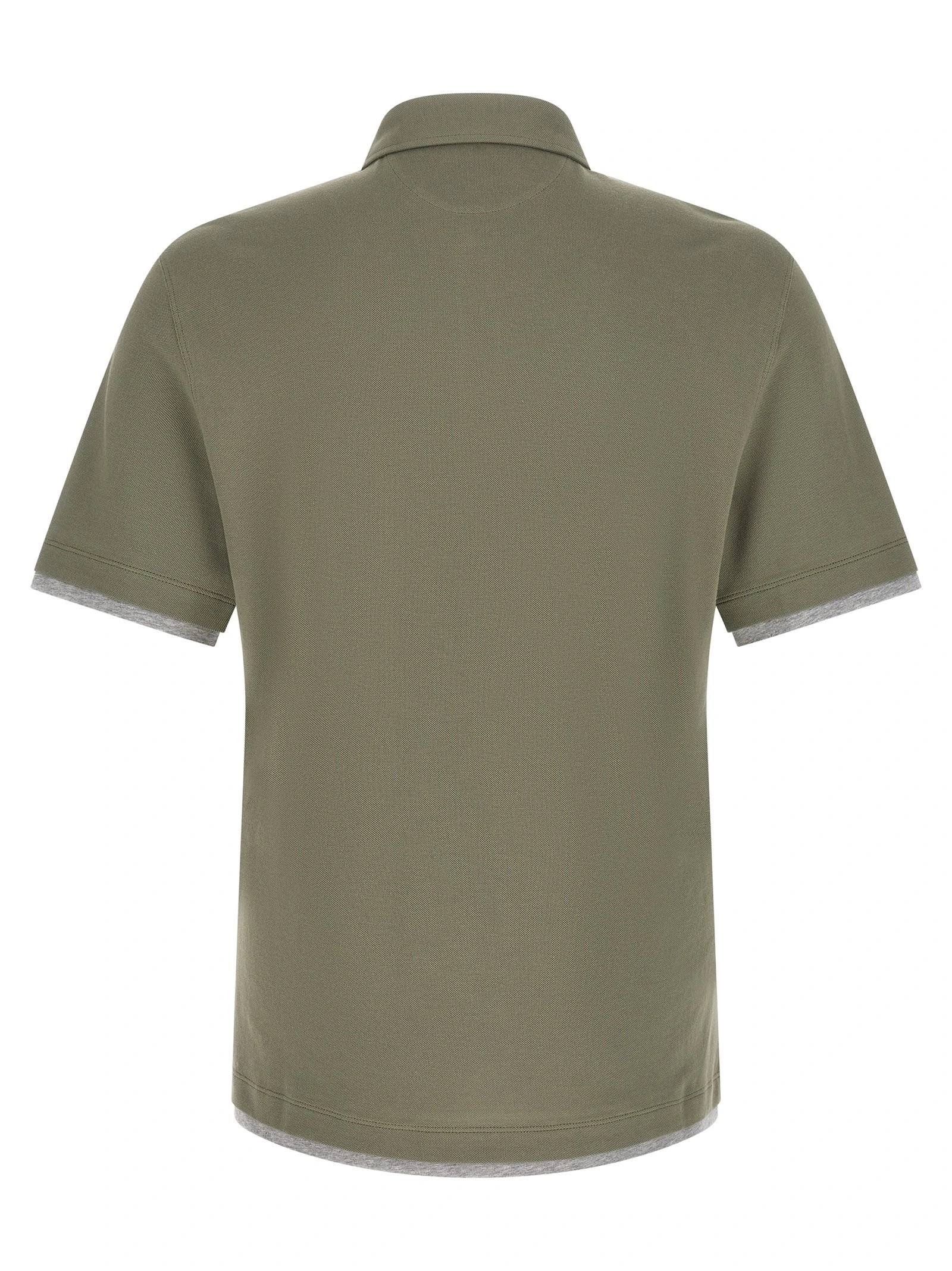 'Faux Layering' polo shirt