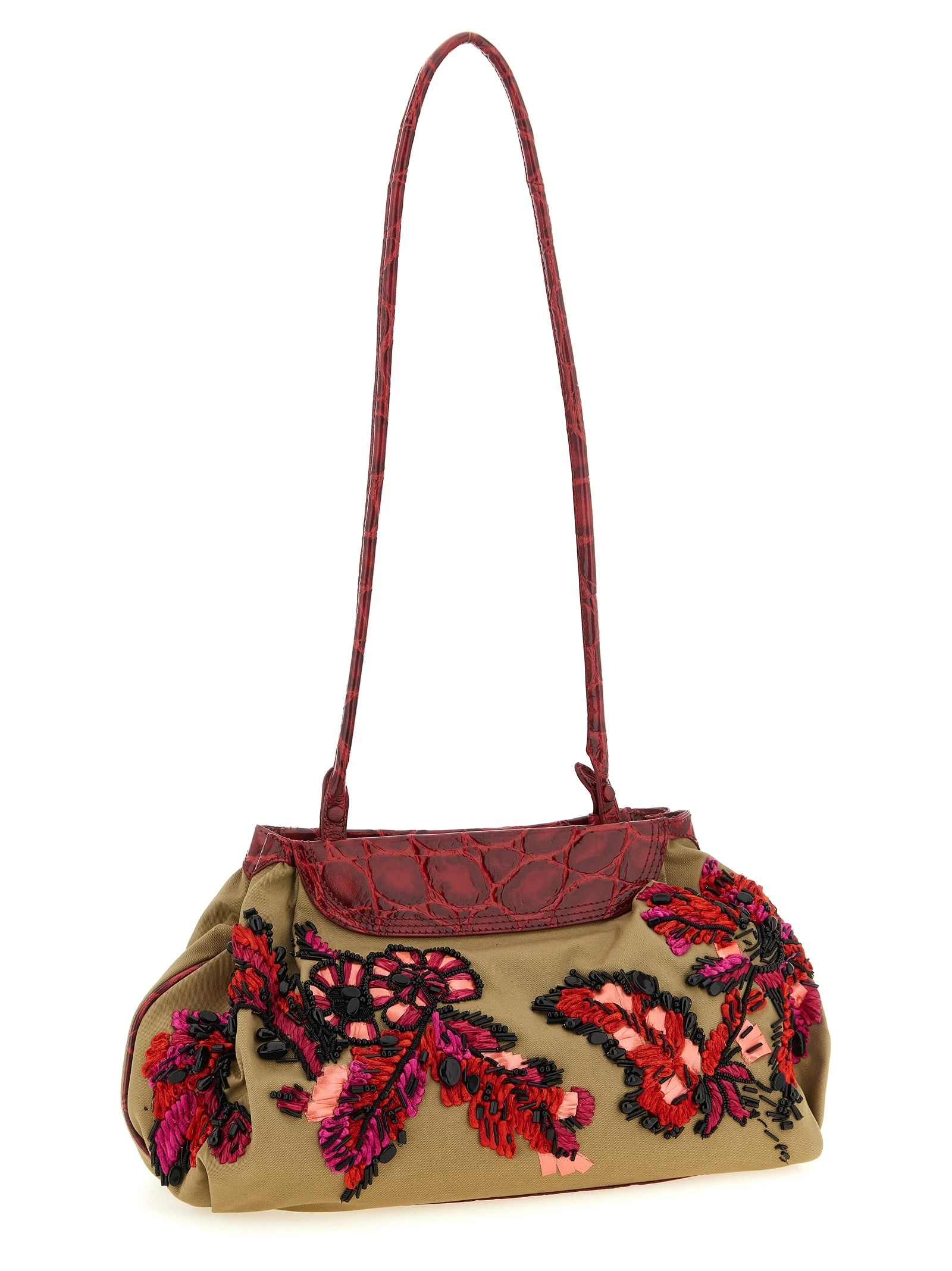 Embroidery clutch