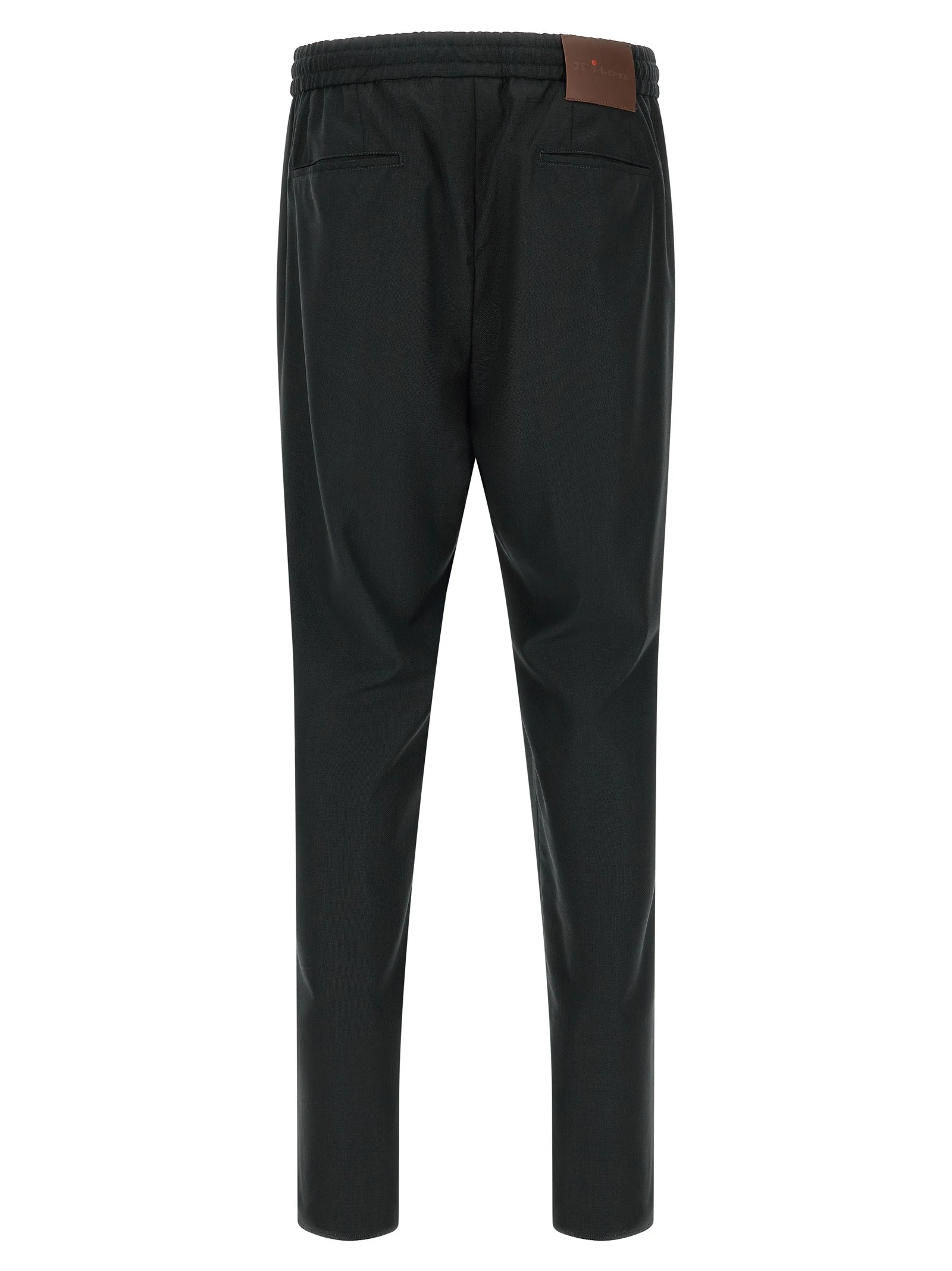 Red button pants