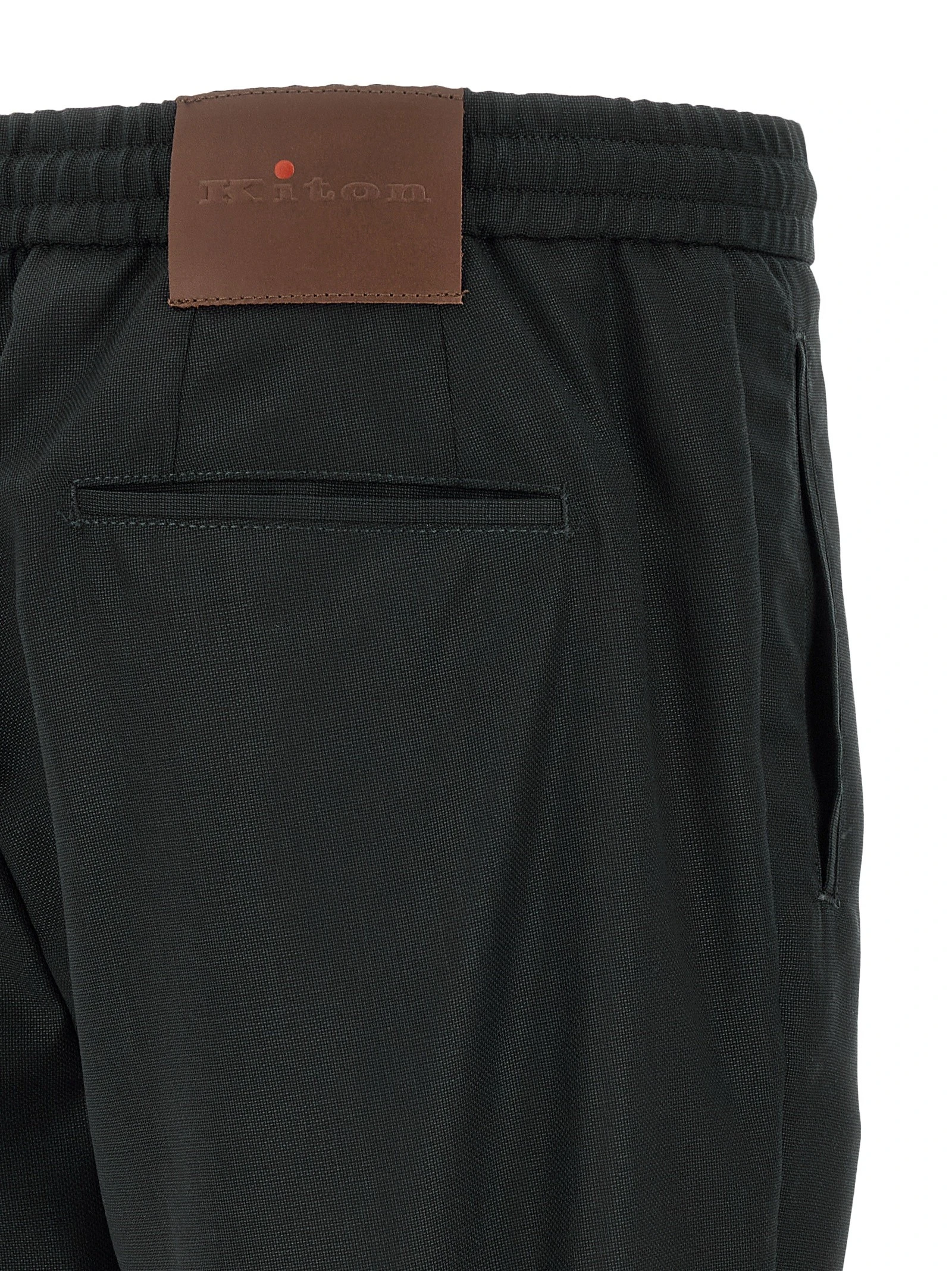 Red button pants