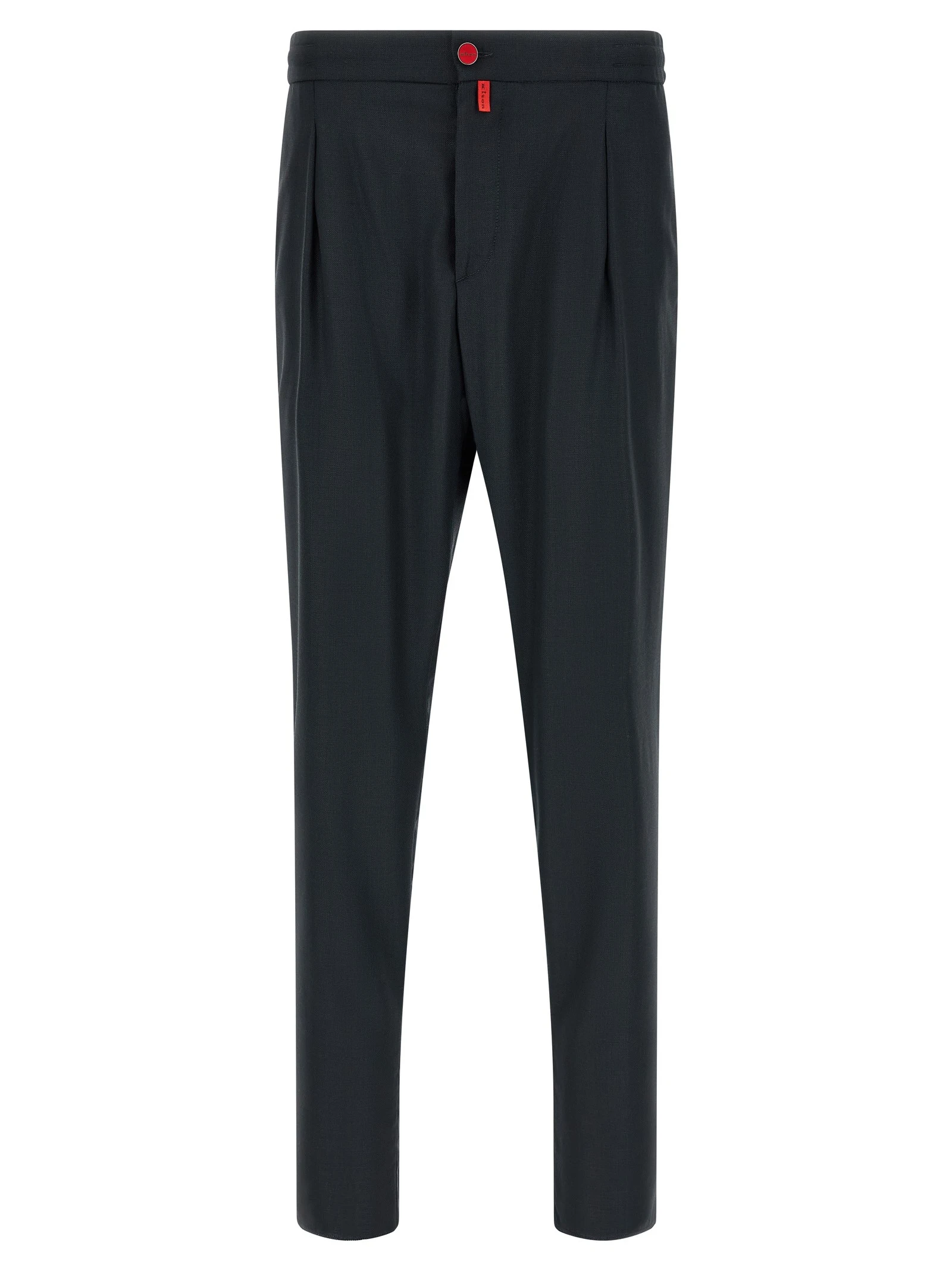 Red button pants