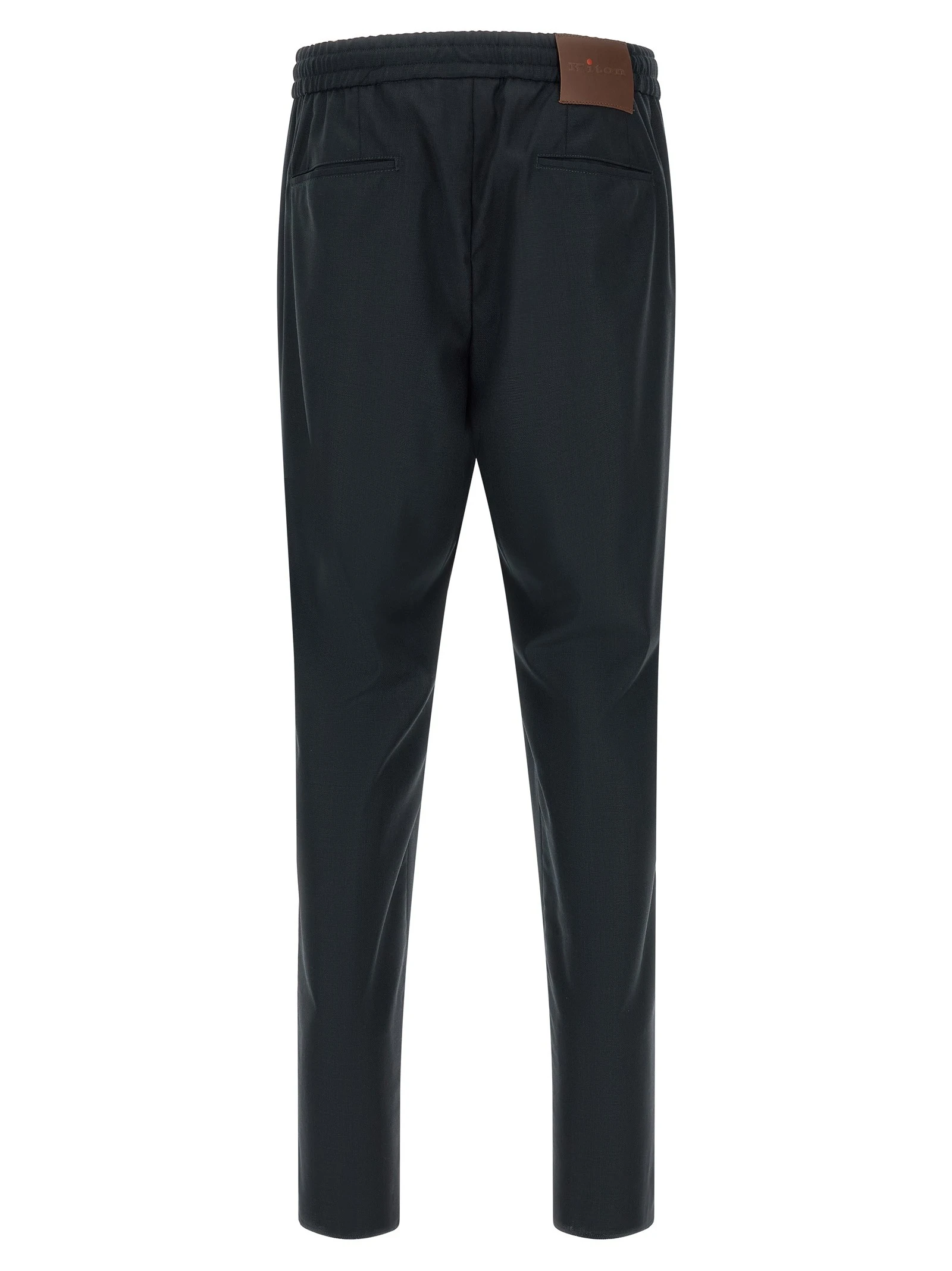 Red button pants