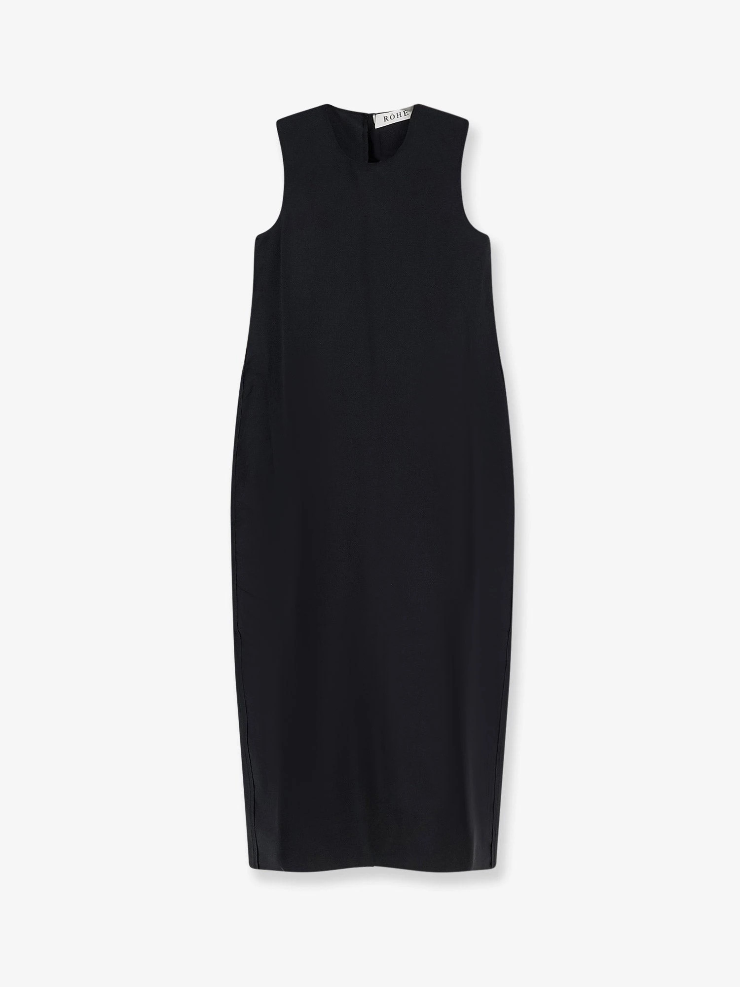 Hourglass linen and silk blend long dress
