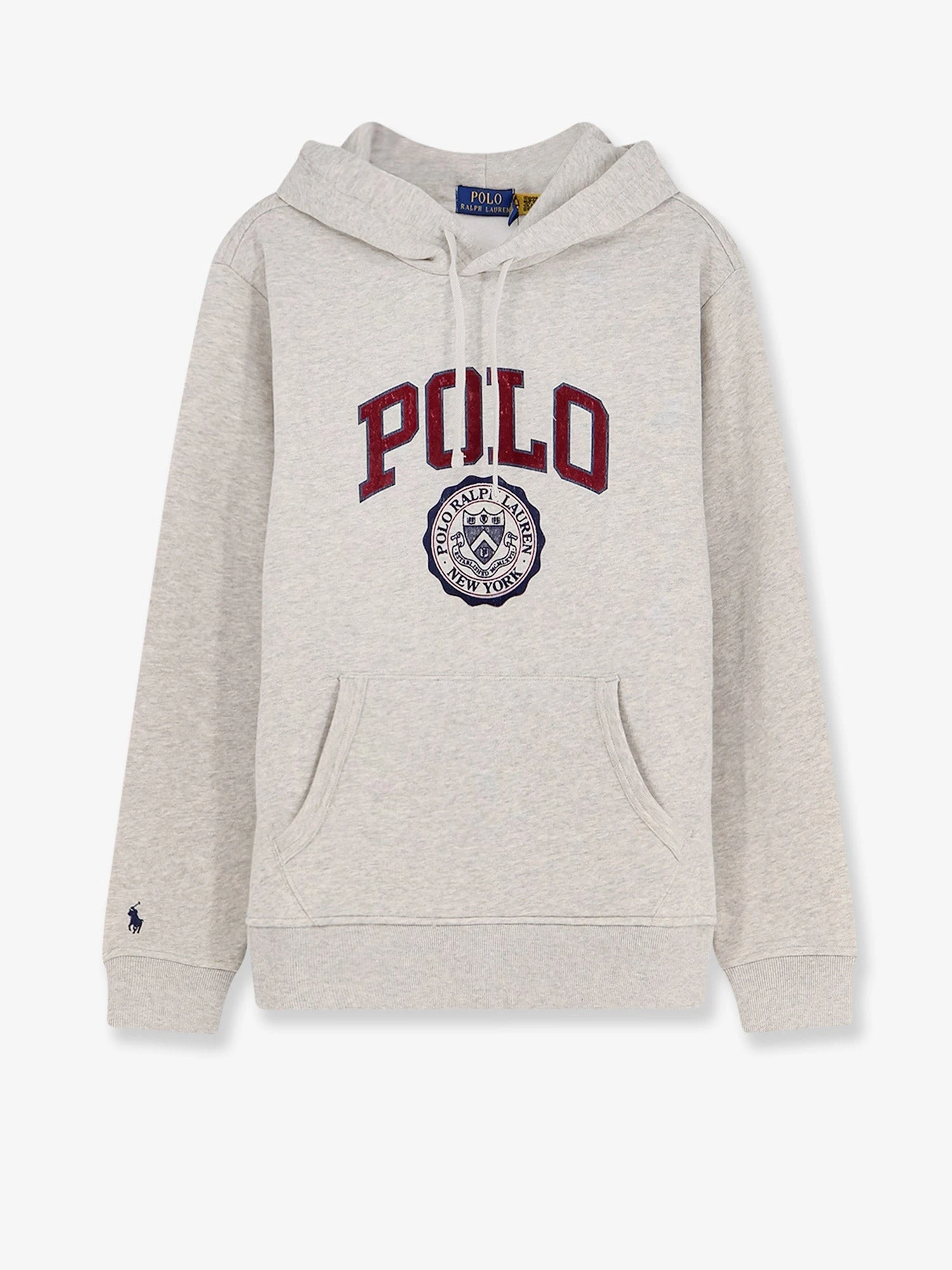 Hooded cotton blend sweatshirt
