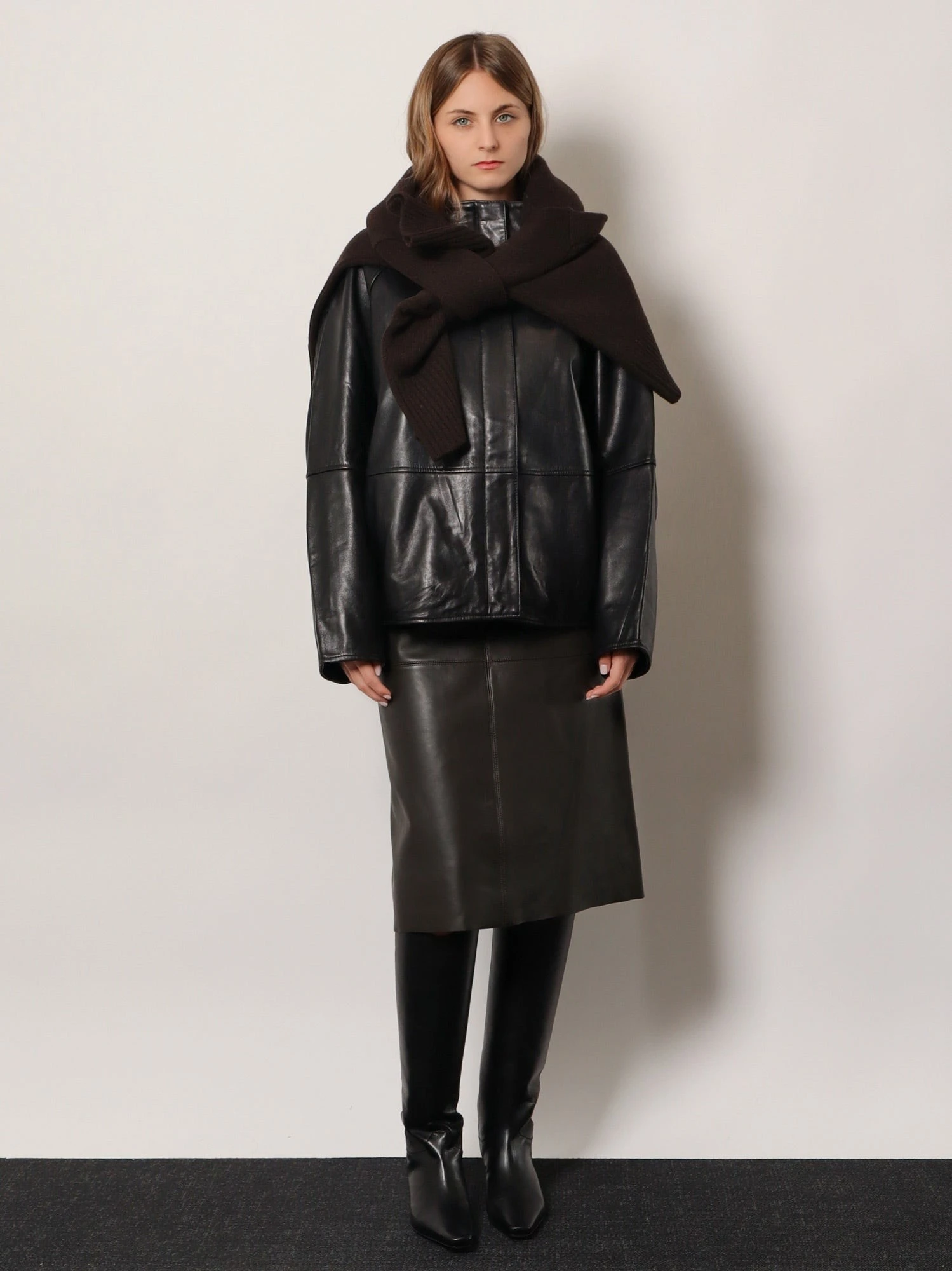 Gamma leather jacket