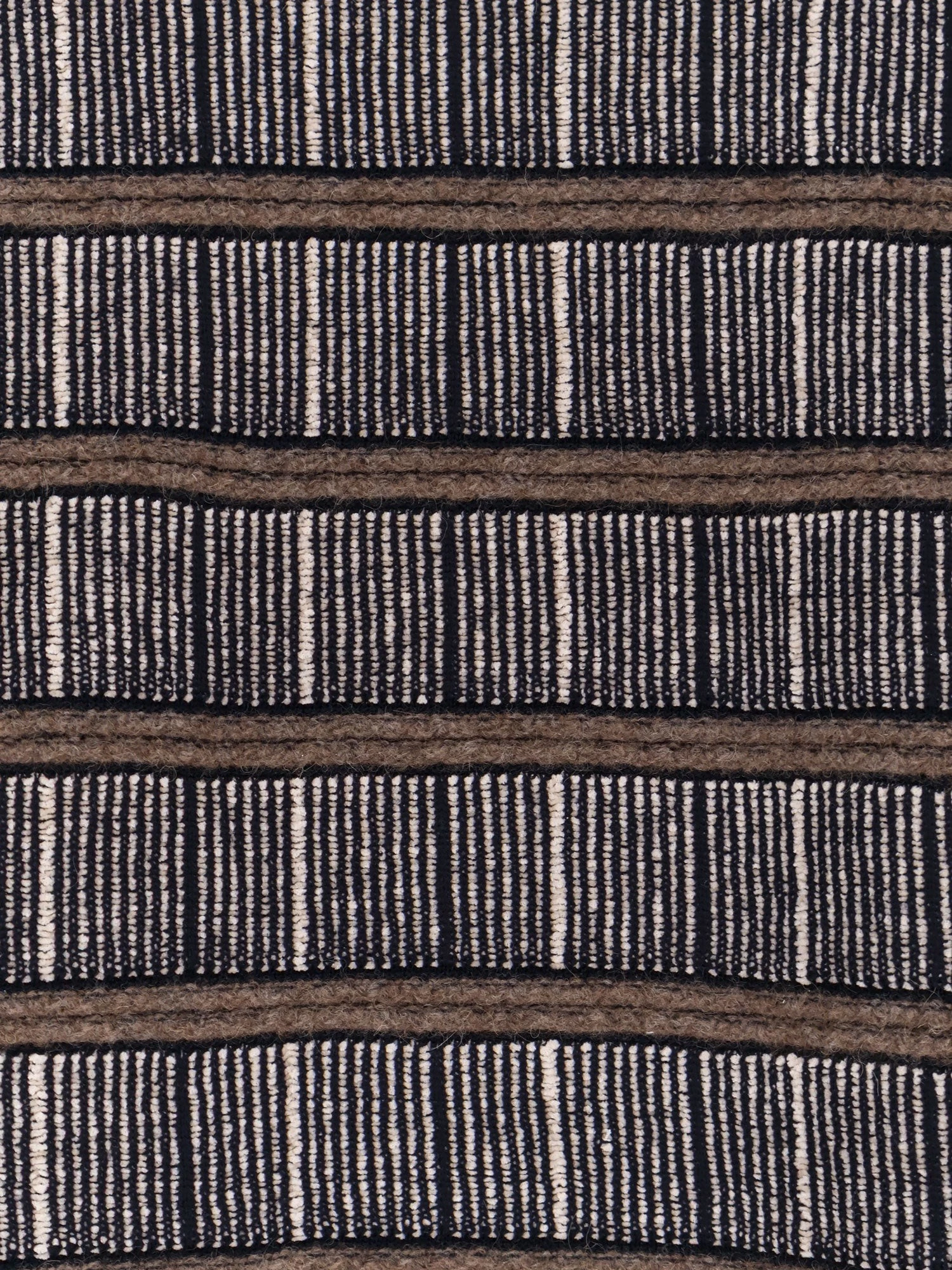 Over striped virgin wool and silk sweater