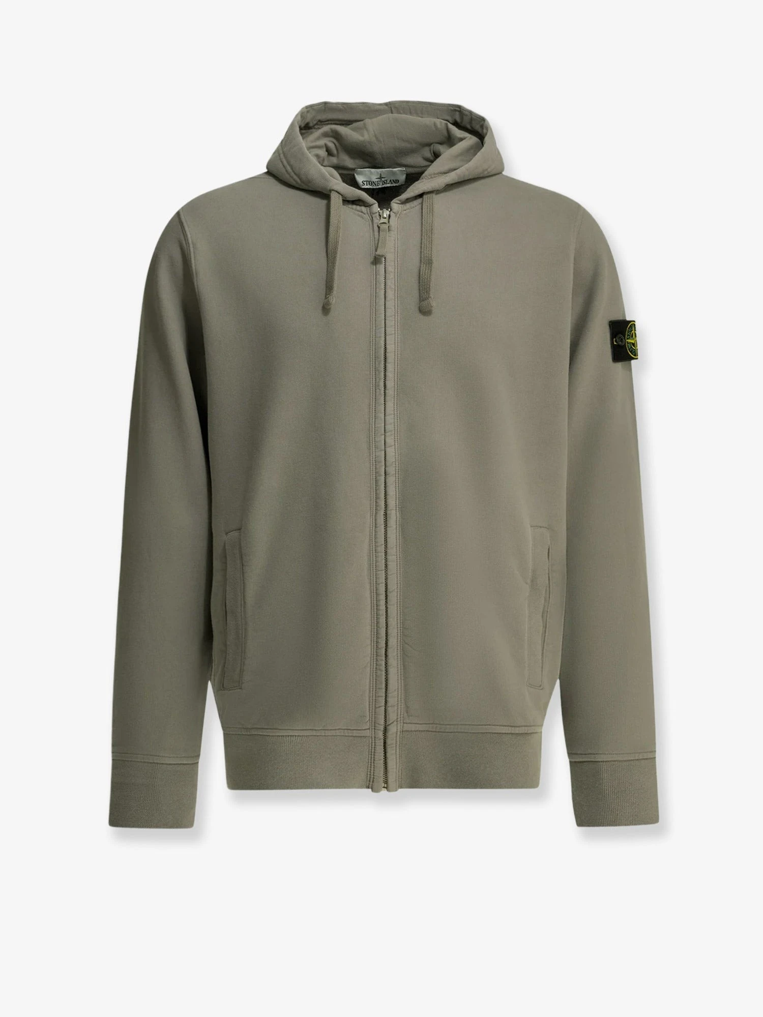 Organic cotton sweatshirt with lateral Logo patch