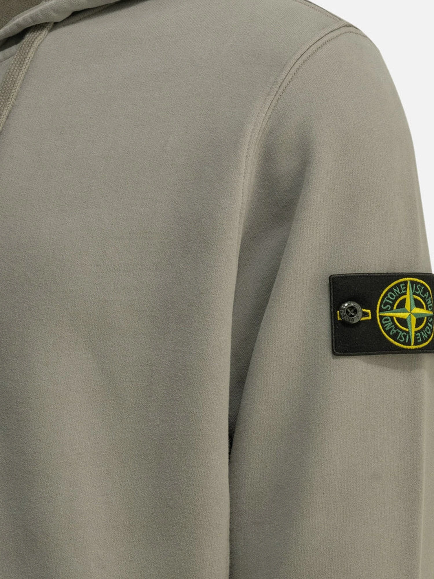 Organic cotton sweatshirt with lateral Logo patch