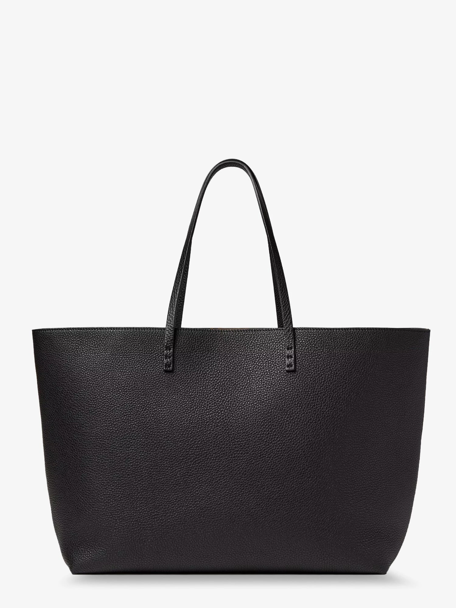Medium Leather Roll Shopping Bag