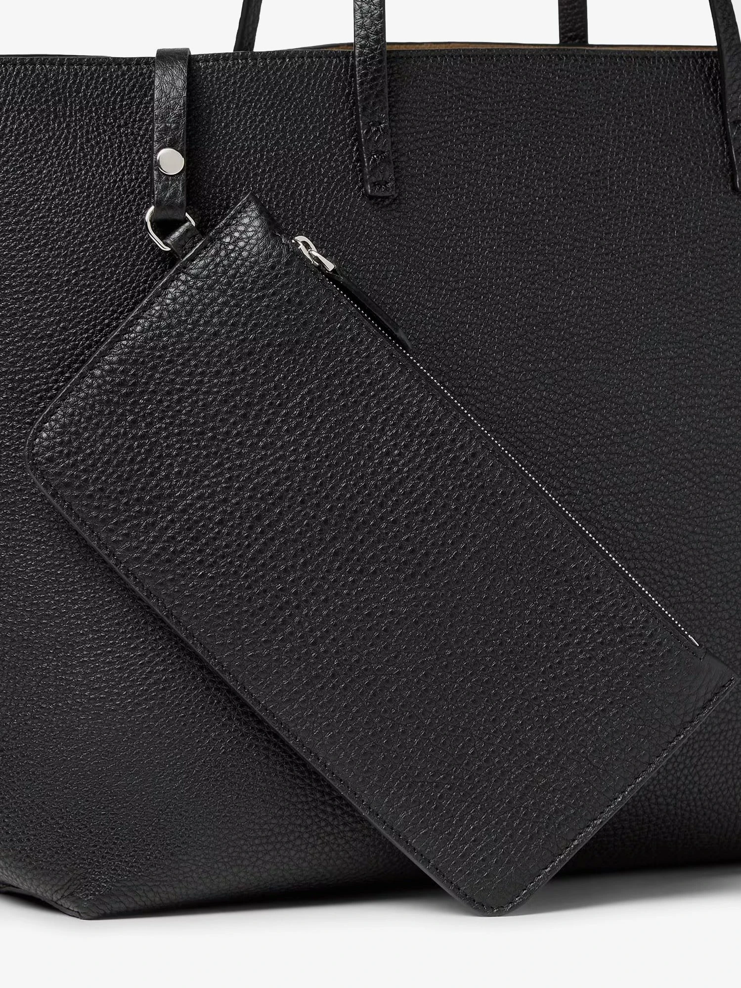 Medium Leather Roll Shopping Bag