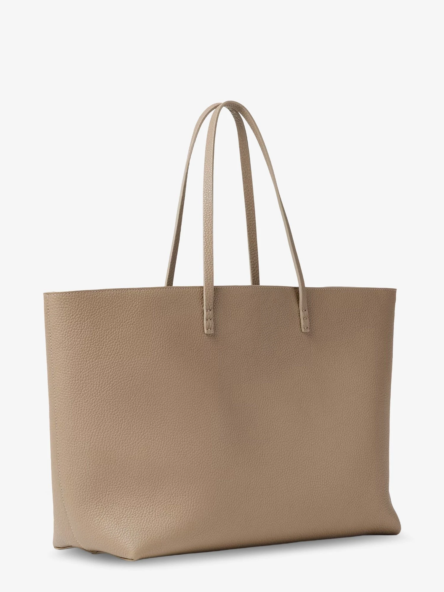 Roll Medium Leather Shopping Bag