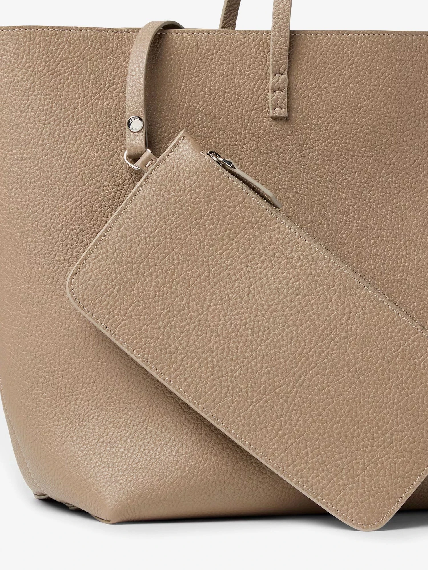 Roll Medium Leather Shopping Bag