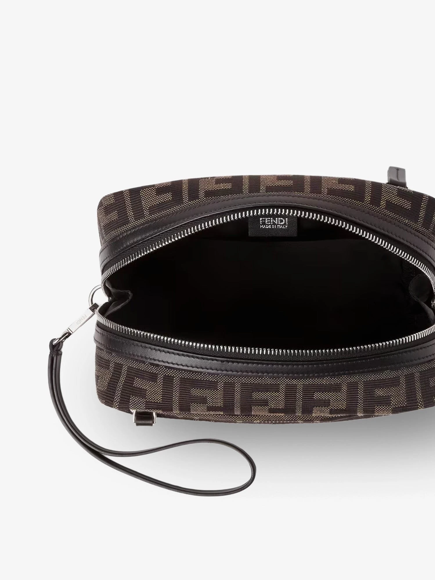 FF Zucca jacquard fabric clutch bag