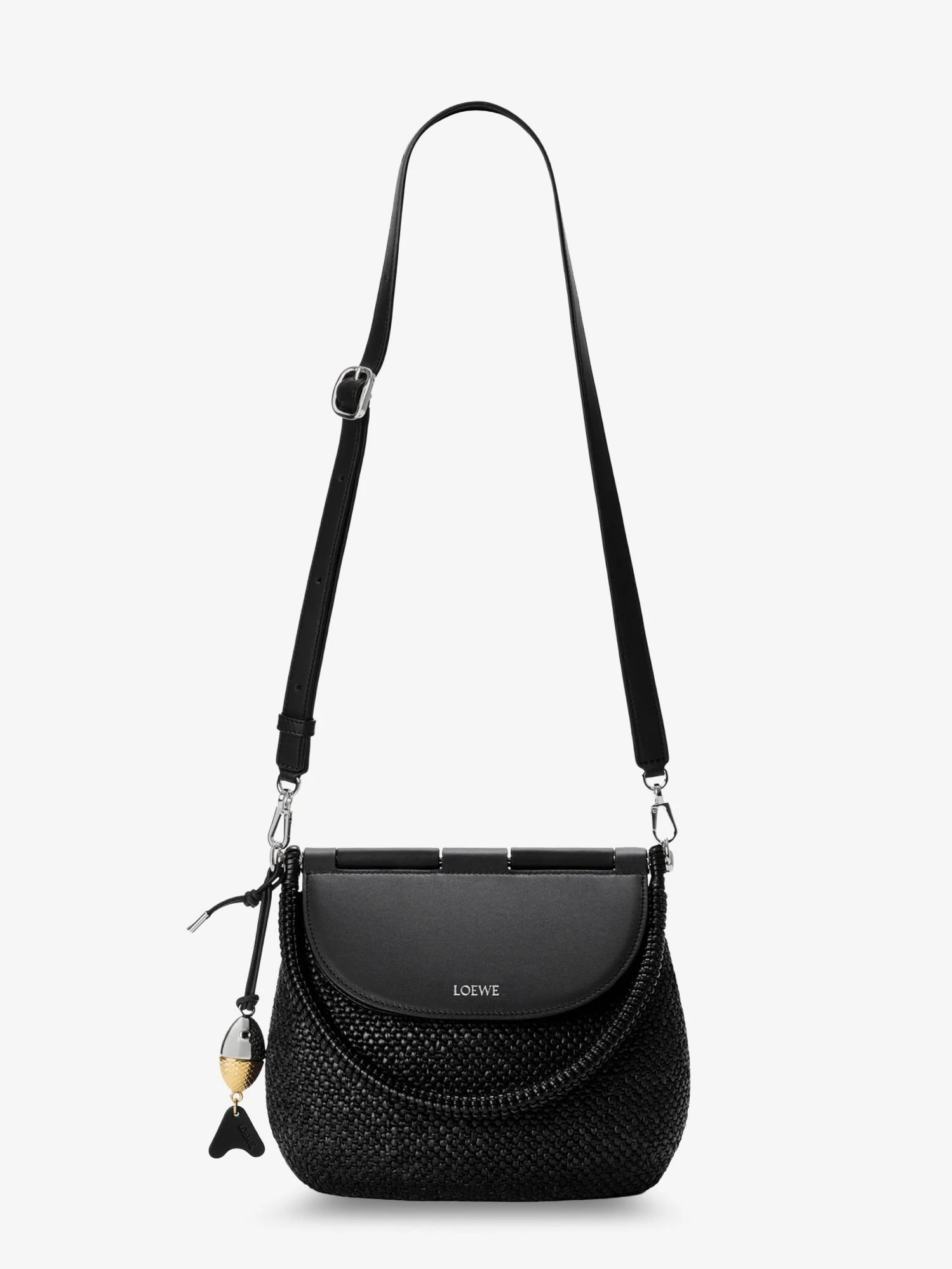 Paula's Ibiza -Pescador raffia and leather handbag
