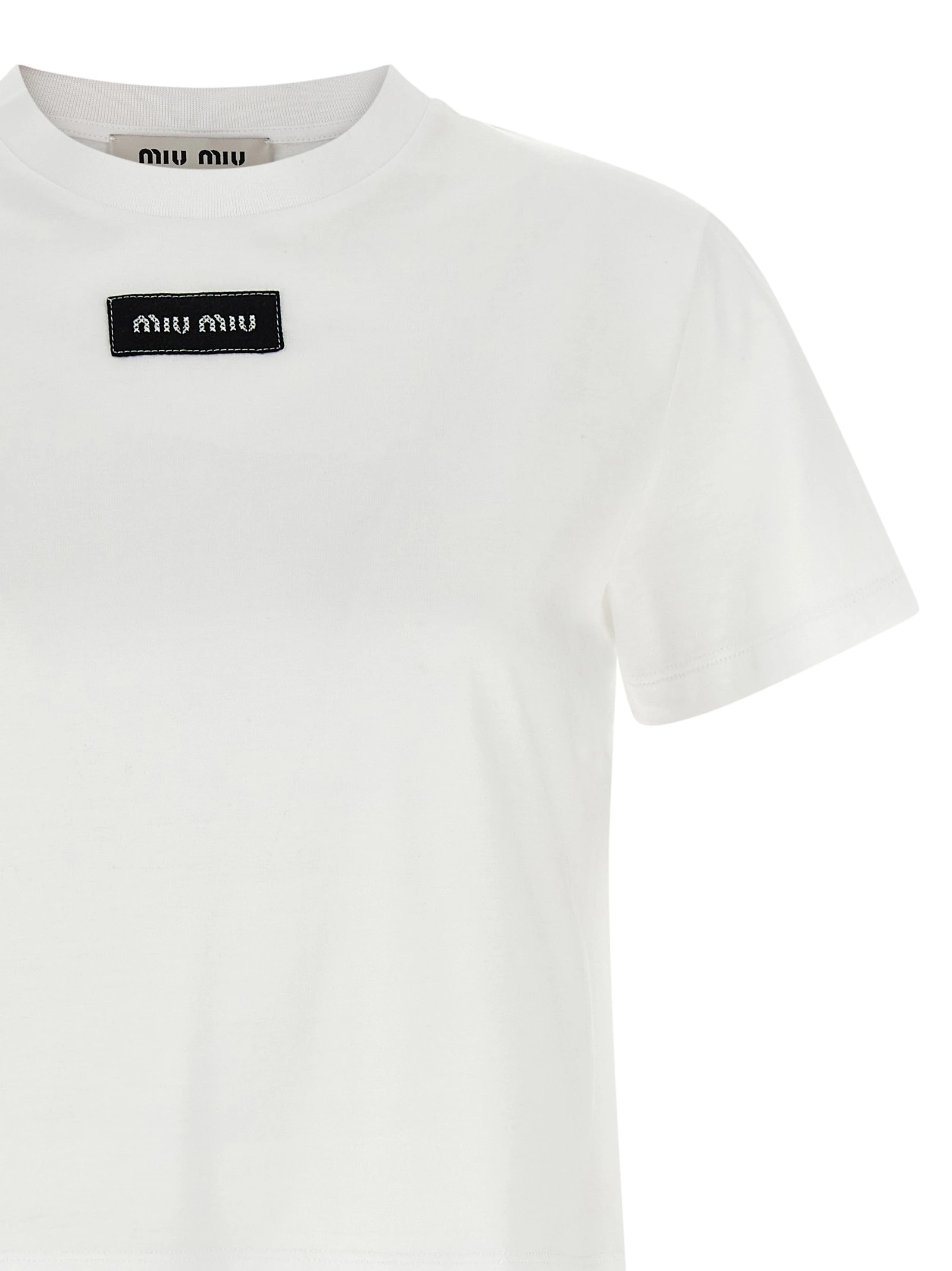 Logo patch crop T-shirt