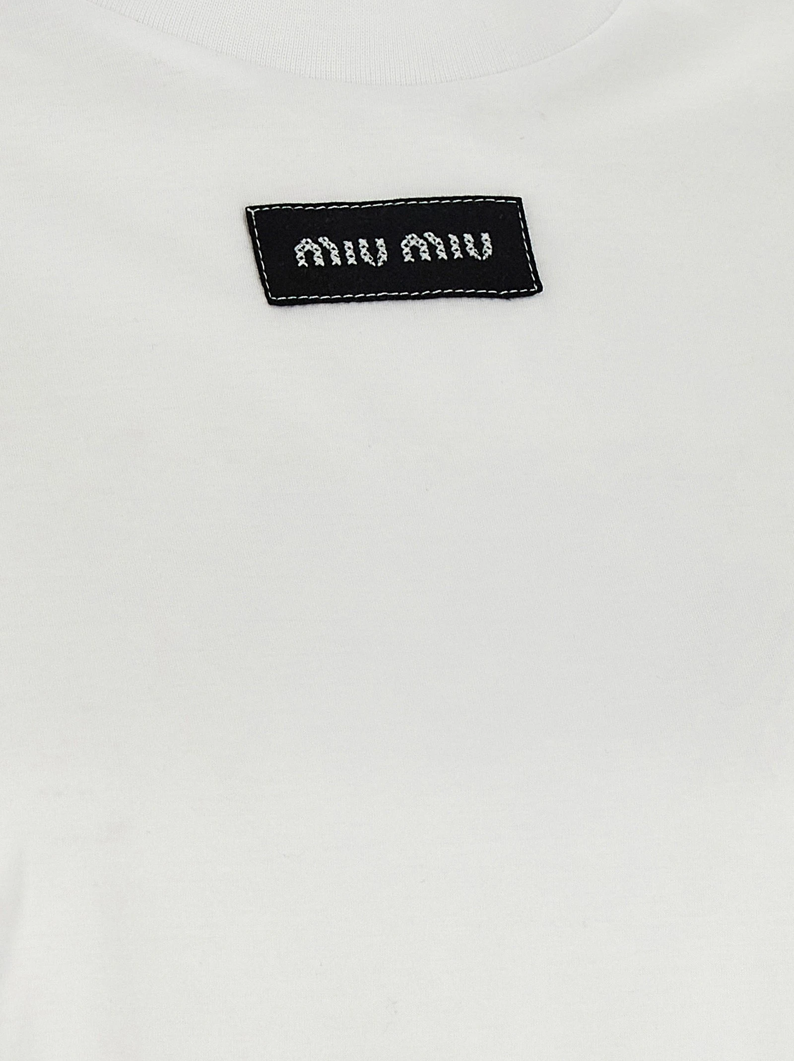 Logo patch crop T-shirt