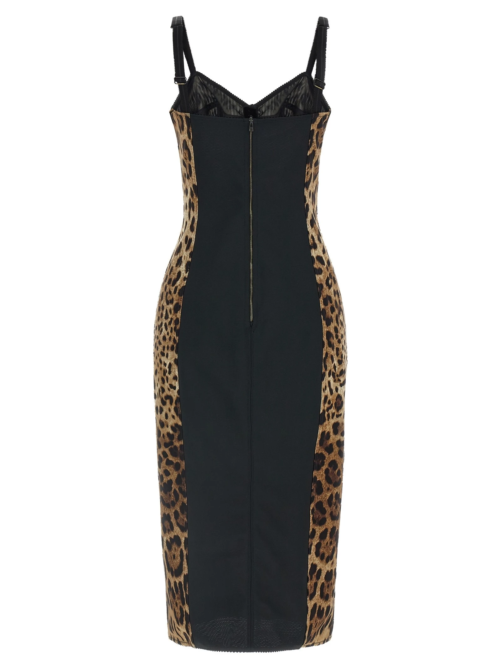 Animal-Print Corset Dress