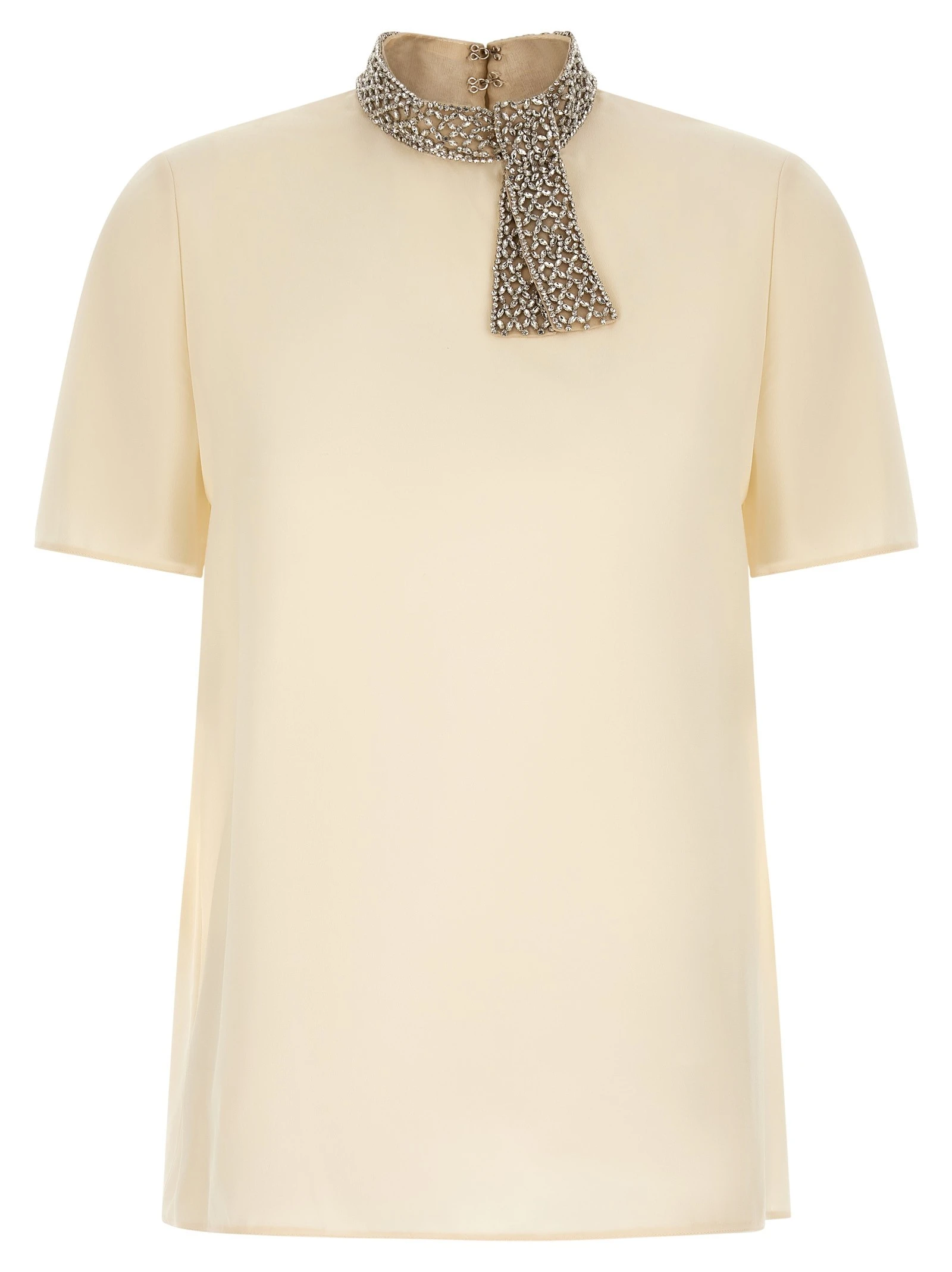 Valentino Garavani jewel collar top