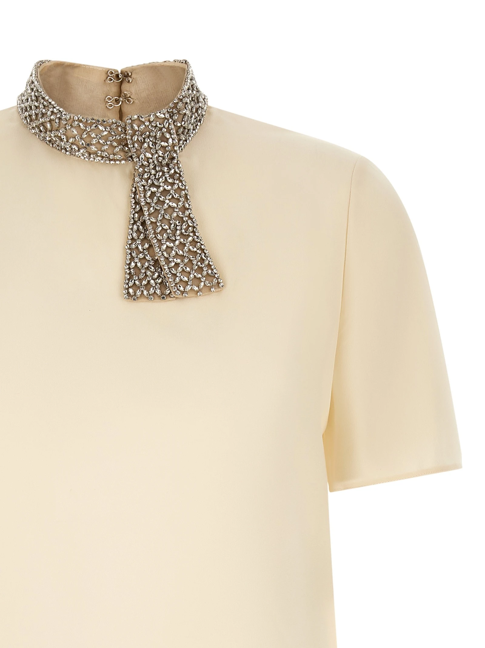 Valentino Garavani jewel collar top