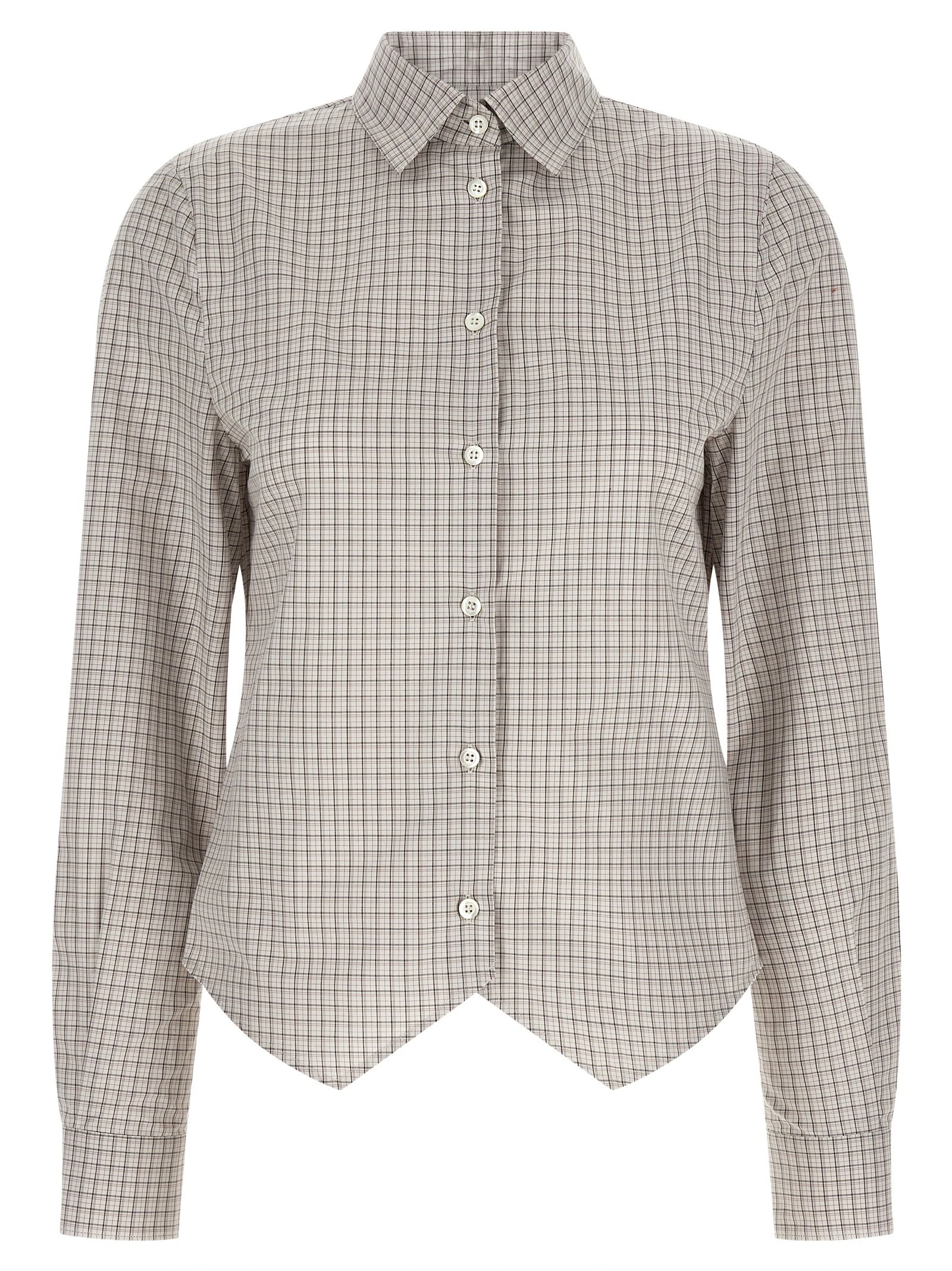 Pointed hem shirt