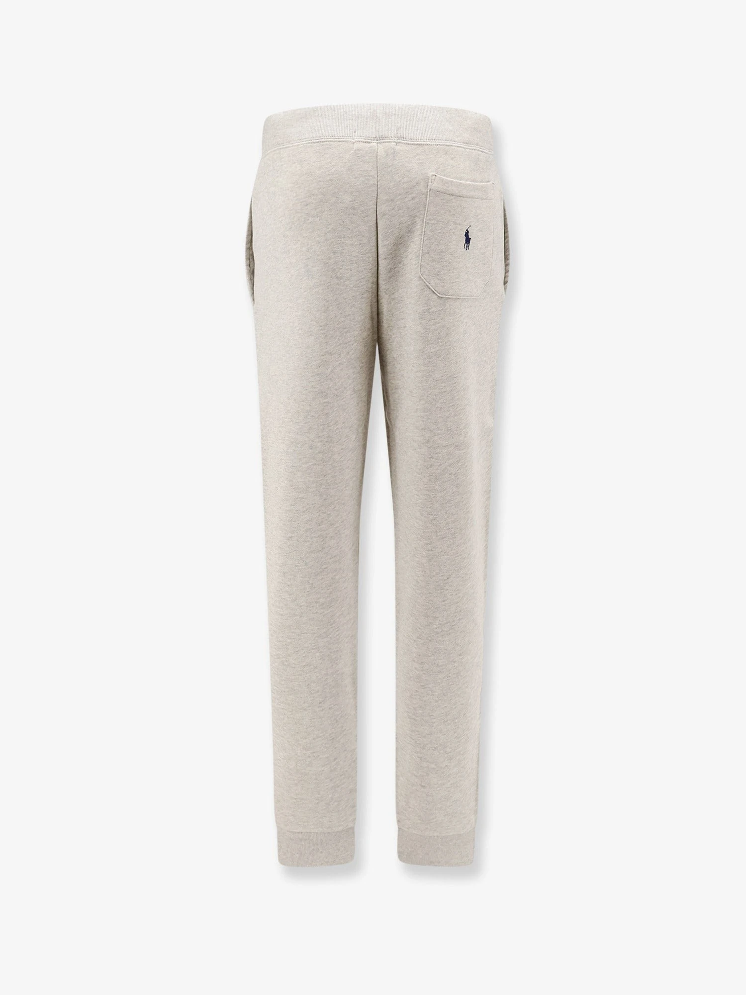 Cotton blend jogging trousers with side logo print