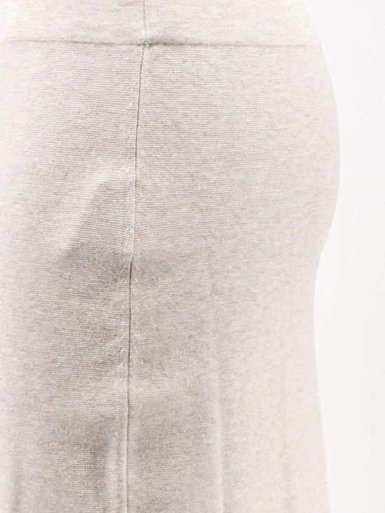 Long viscose blend skirt